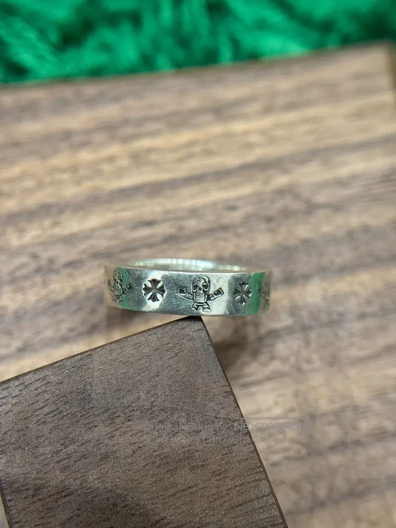 Chrome Hearts CHROME HEARTS US 8 Skull and Crossbones ring Size ONE SIZE - 6 Thumbnail