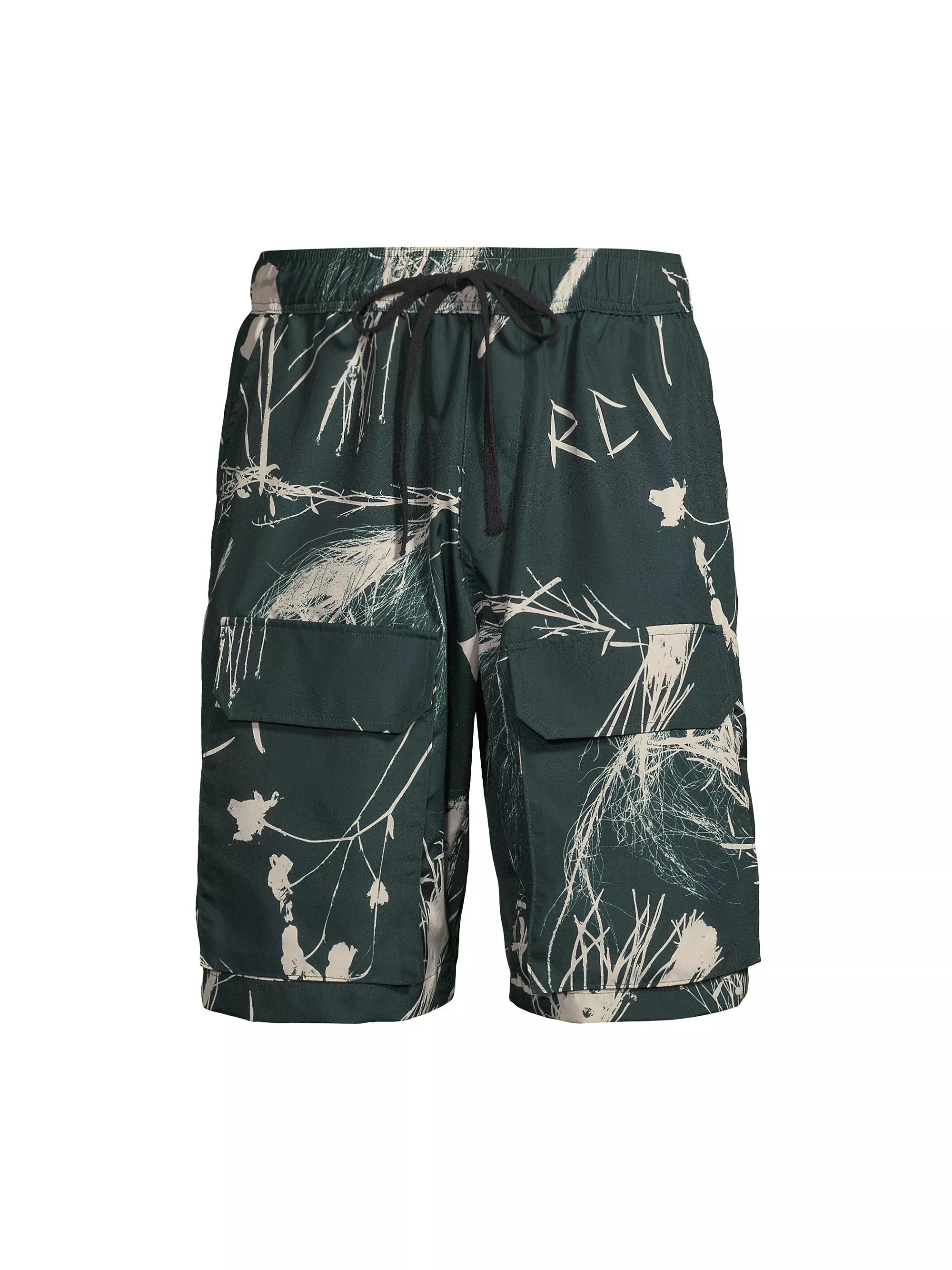 Retail $298 Desert Brush Ripstop Drawstring Cargo Shorts