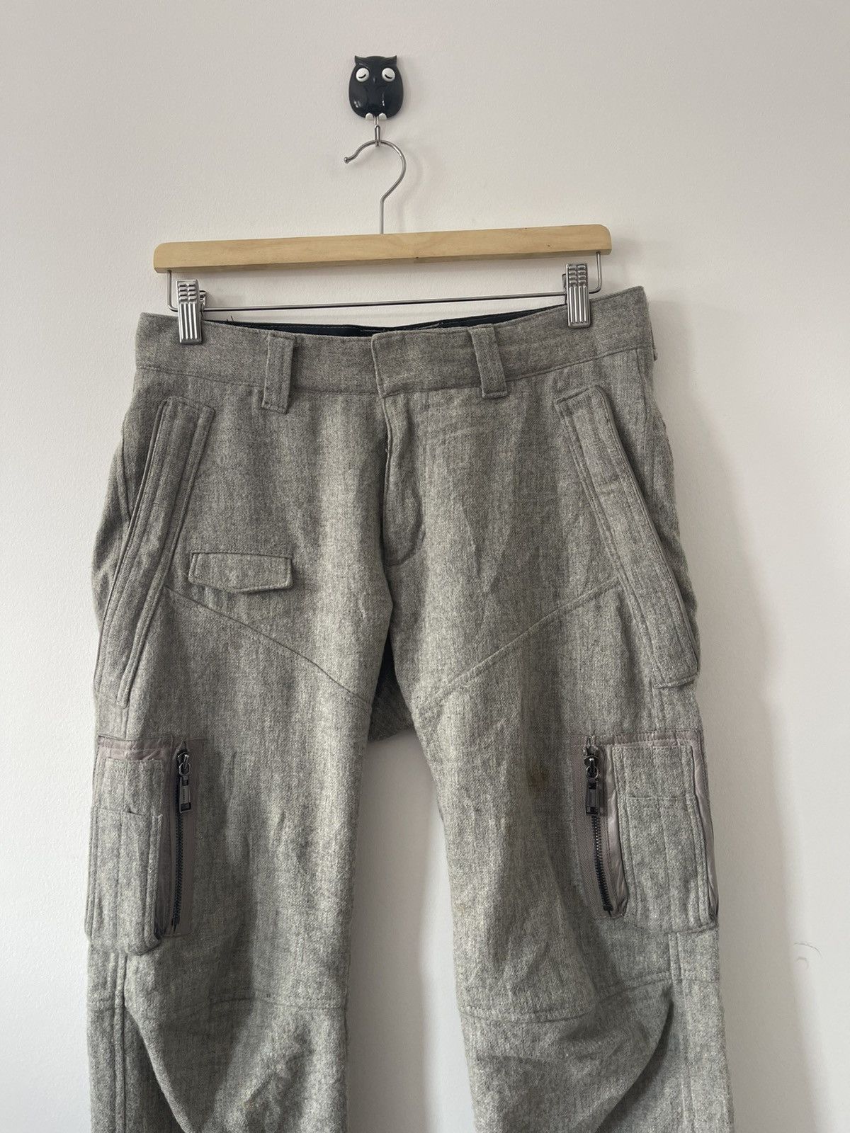 02DERIV. Rare Vintage 02DERIV. Wool Tactical Cargo Style Pant Size US 31 - 2 Thumbnail