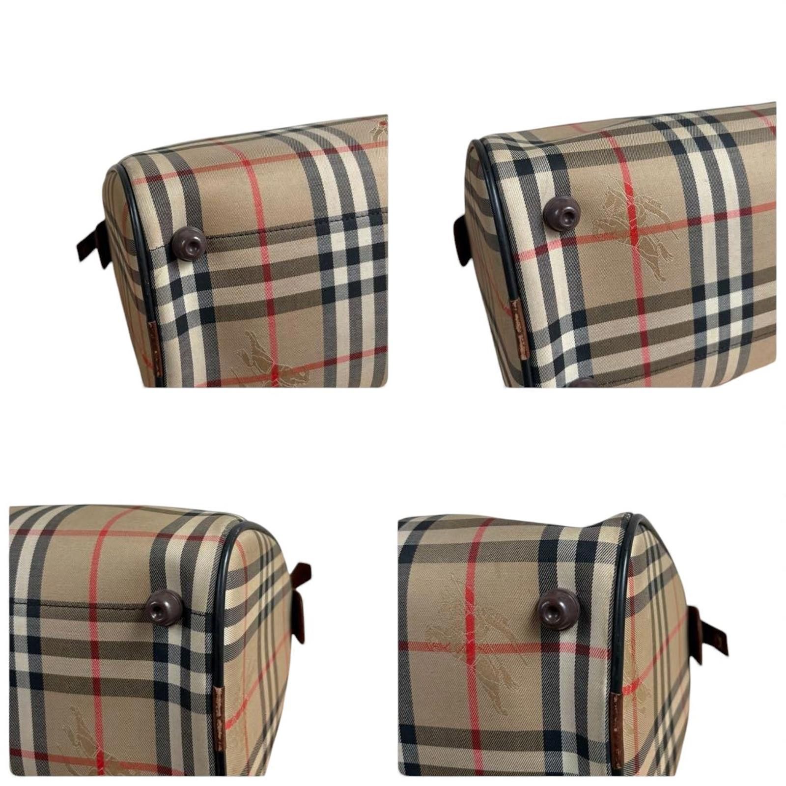 Burberry Burberry - Vintage Checkered Handbag Leather Handles Size ONE SIZE - 7 Thumbnail