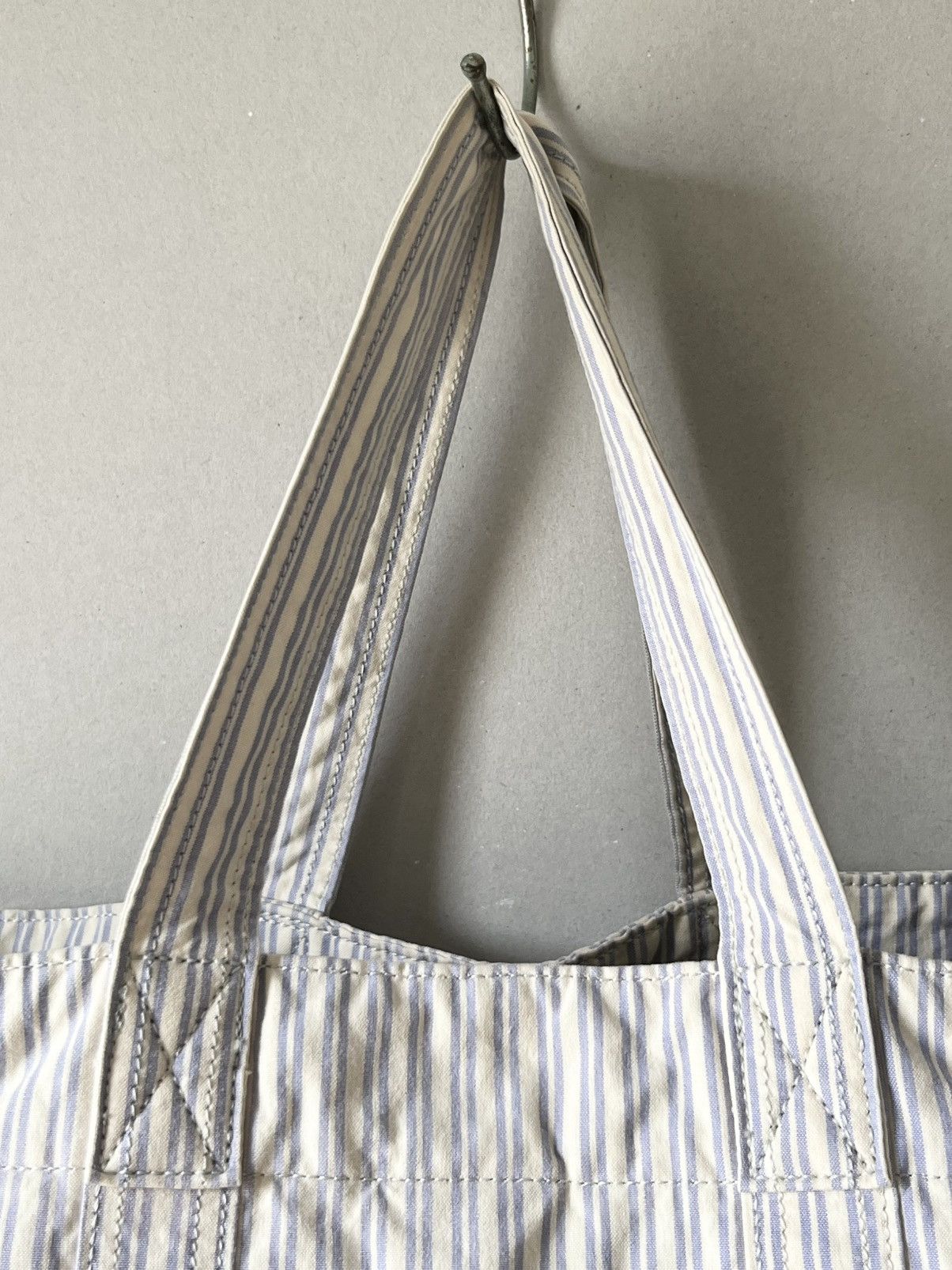 Porter Porter Yoshida Striped Canvas Tote Bag Japan Size ONE SIZE - 8 Thumbnail