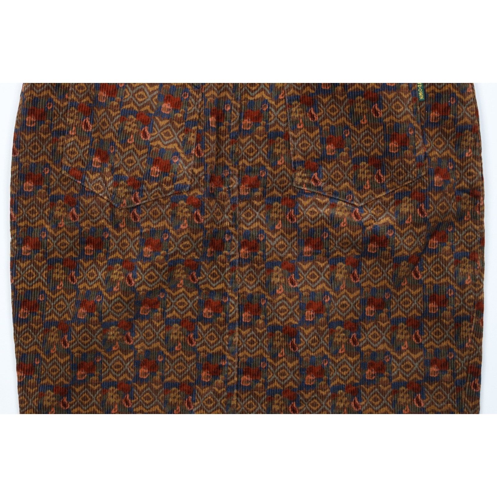 Vintage Vintage 90s Streetwear Rainbow Paisley Corduroy Skirt Size 26" / US 2 / IT 38 - 12 Thumbnail