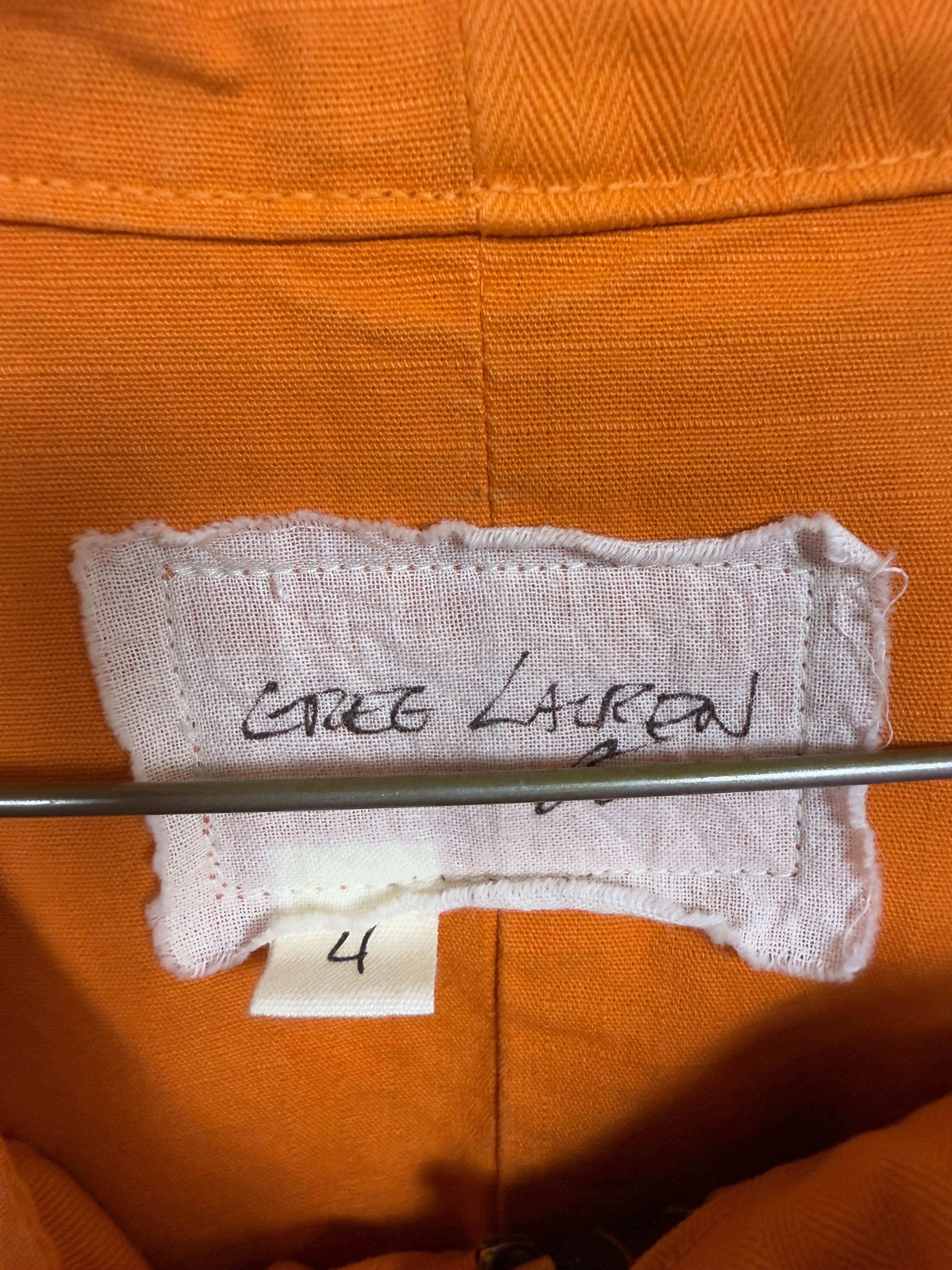 Greg Lauren $1350 Greg Lauren Sample Orange Fishtail Parka Size US XL / EU 56 / 4 - 7 Thumbnail