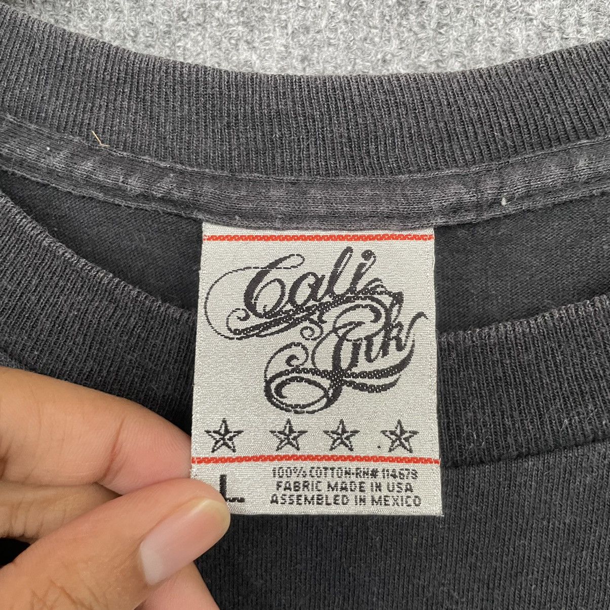 Other 2000s Cali Ink Cali LA Dodger Faded Black T Shirt Size US XL / EU 56 / 4 - 3 Thumbnail