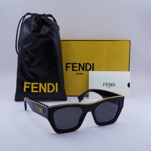 Fendi 🕶️ New Fendi FE40126I 01A Sunglasses - Shiny Black Frame Size ONE SIZE - 9 Thumbnail