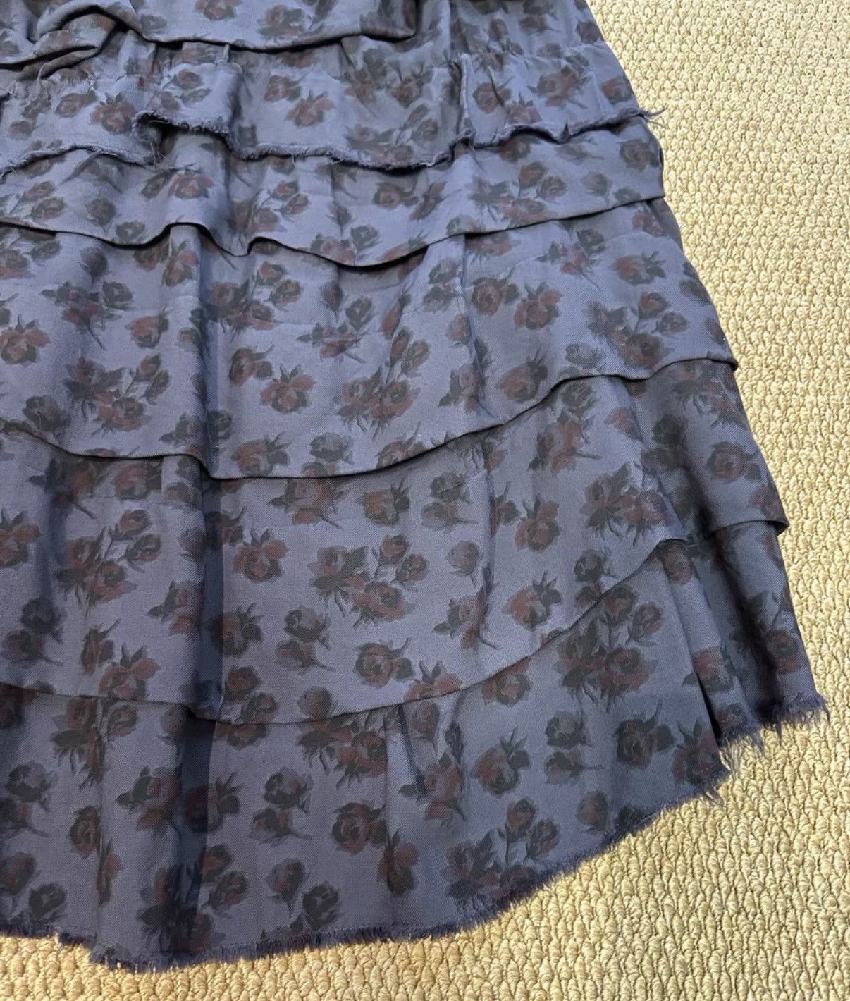 Comme des Garcons COMME des GARÇONS Navy Base Wine Layered Skirt K23 Size 25" / US 0 / IT 36 - 8 Thumbnail