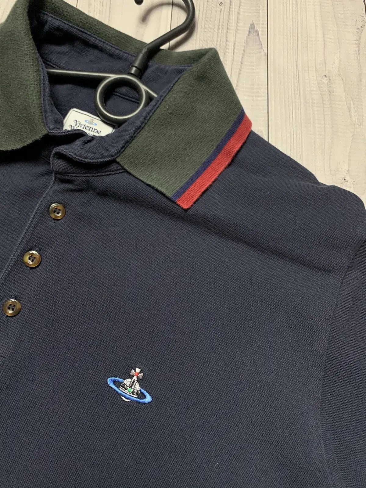 Vivienne Westwood Vintage polo Vivienne Westwood navy size L/XI Size US XL / EU 56 / 4 - 4 Thumbnail