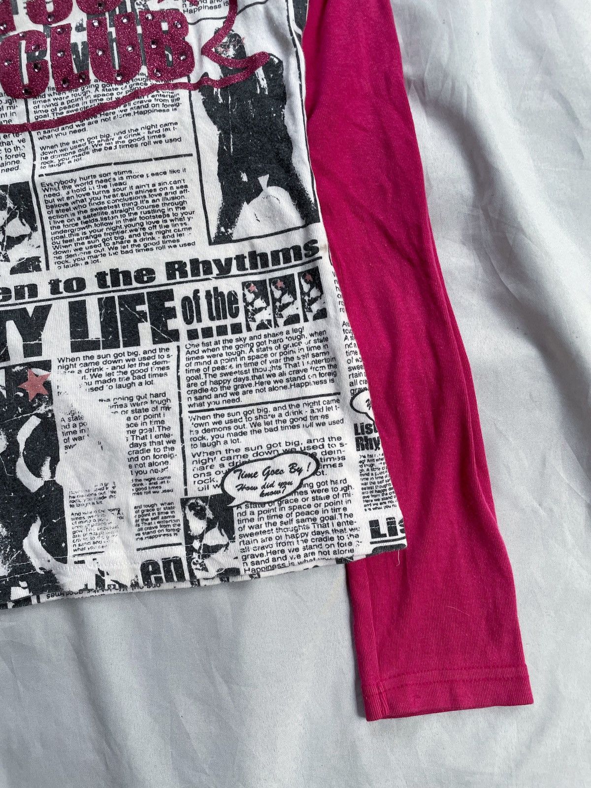Japanese Brand BATSU CLUB ALL OVER DOUBLE LAYER LONG SLEEVE Size US XS / EU 42 / 0 - 6 Thumbnail
