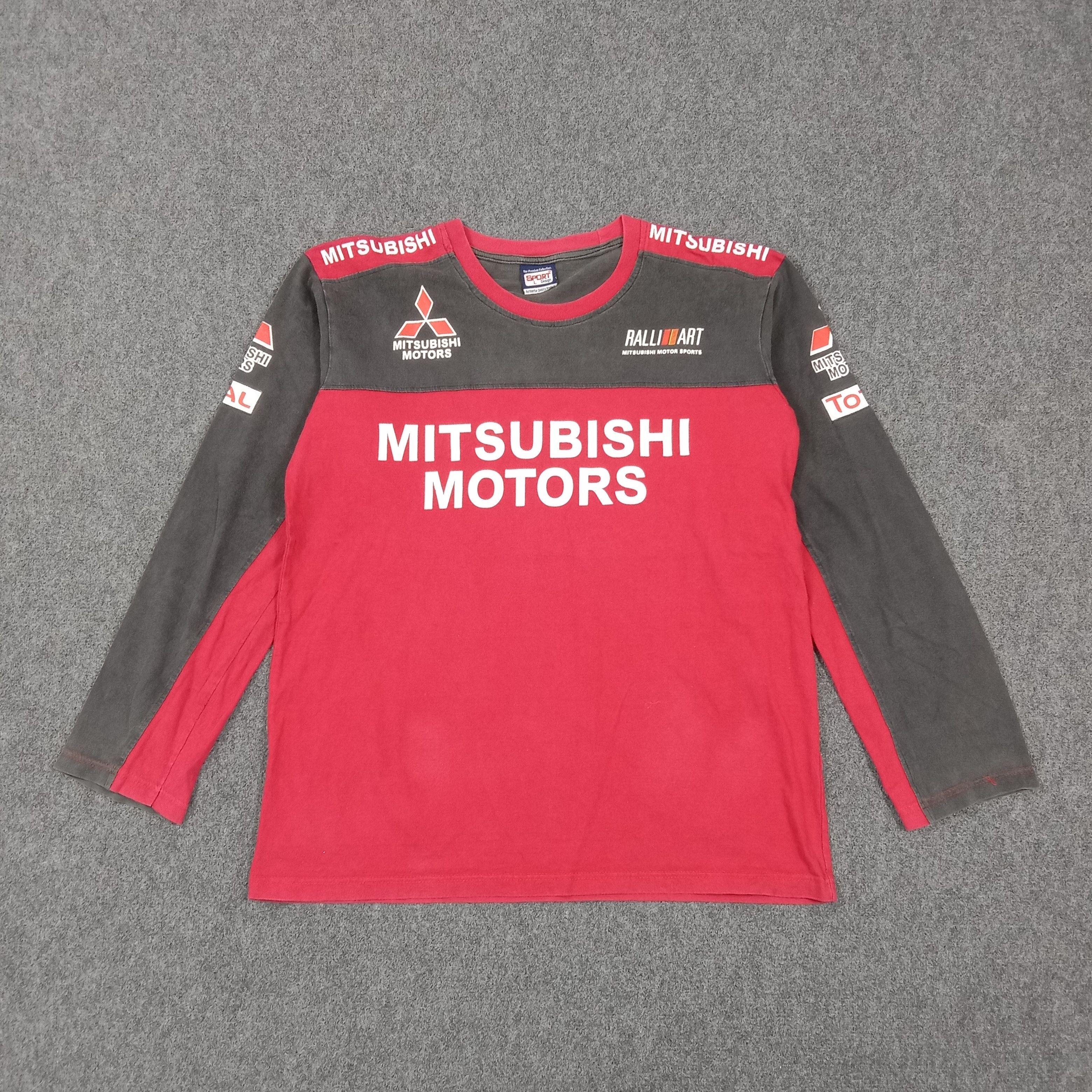 Japanese Brand 90s JDM Mitsubishi Ralliart Racing Motorsport Tshirt C285N77 Size US L / EU 52-54 / 3 - 1 Thumbnail
