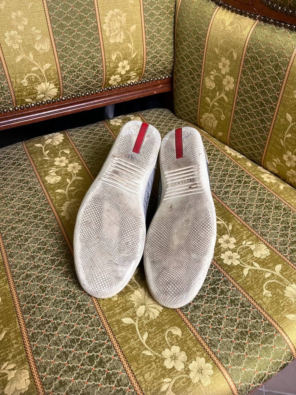 Prada × Vintage Vintage Prada Red Tab Low Top Leather Sneakers EUR 41 Size US 8 / EU 41 - 11 Thumbnail
