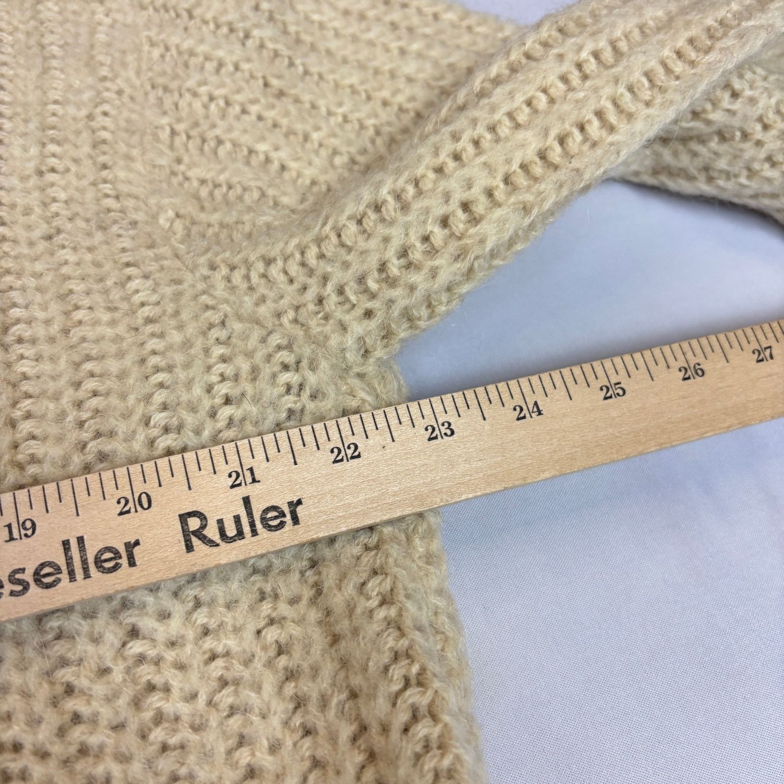 Jantzen Vintage 50s Jantzen Mohair Wool Blend Cableknit Shawl Collar Size US L / EU 52-54 / 3 - 6 Thumbnail