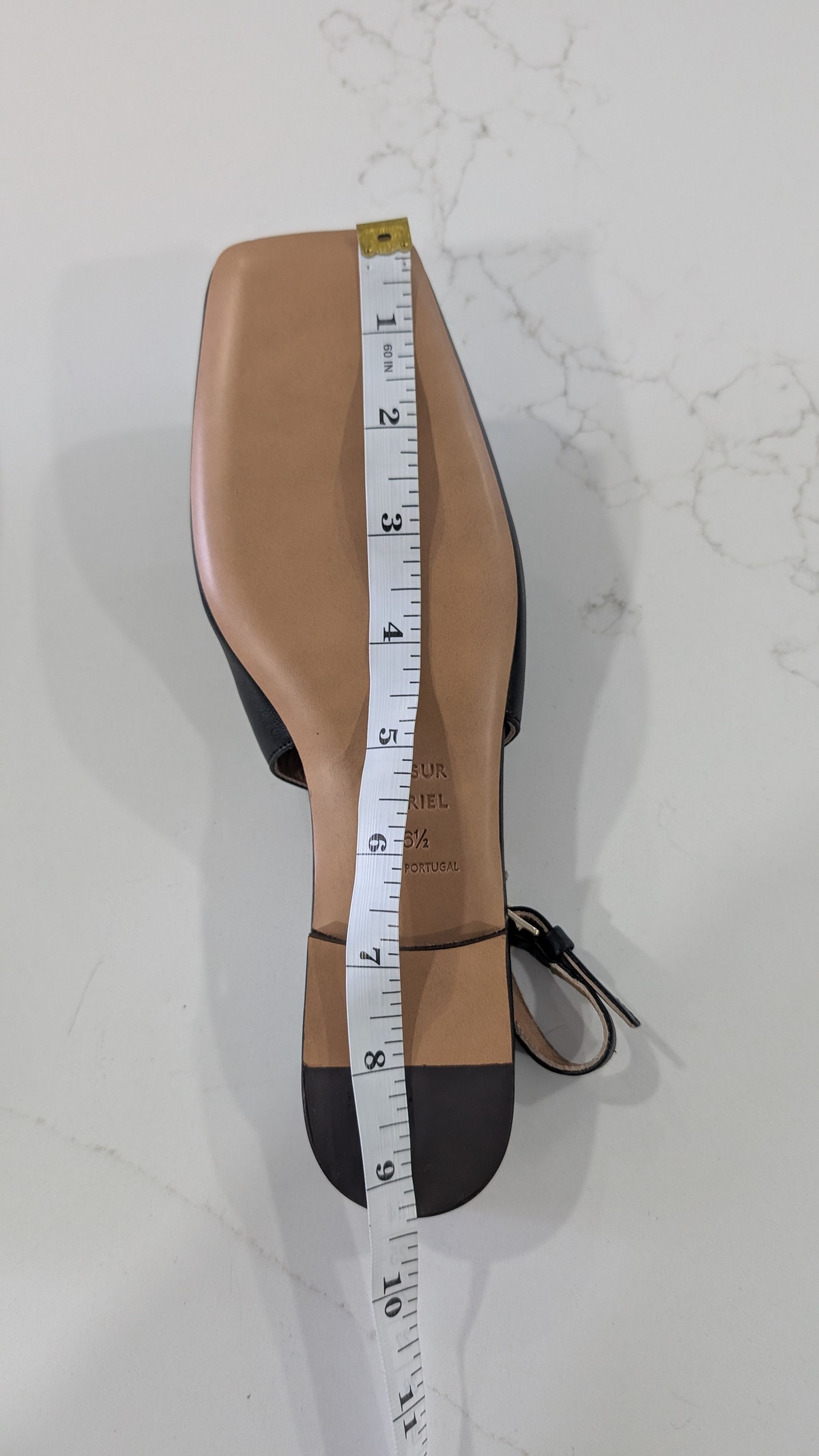 Mansur Gavriel Mansur Gavriel Black Leather Square Toe Flats EU 36.5 US 6.5 Size US 6.5 / IT 36.5 - 6 Thumbnail