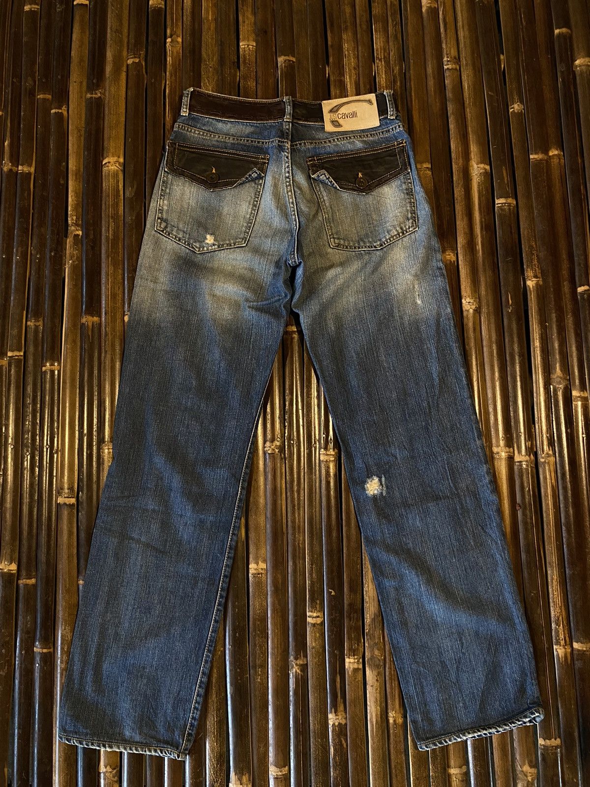image of Distressed Denim x Just Cavalli Jus Cavalli Jeans in Denim, Men's (Size 30)