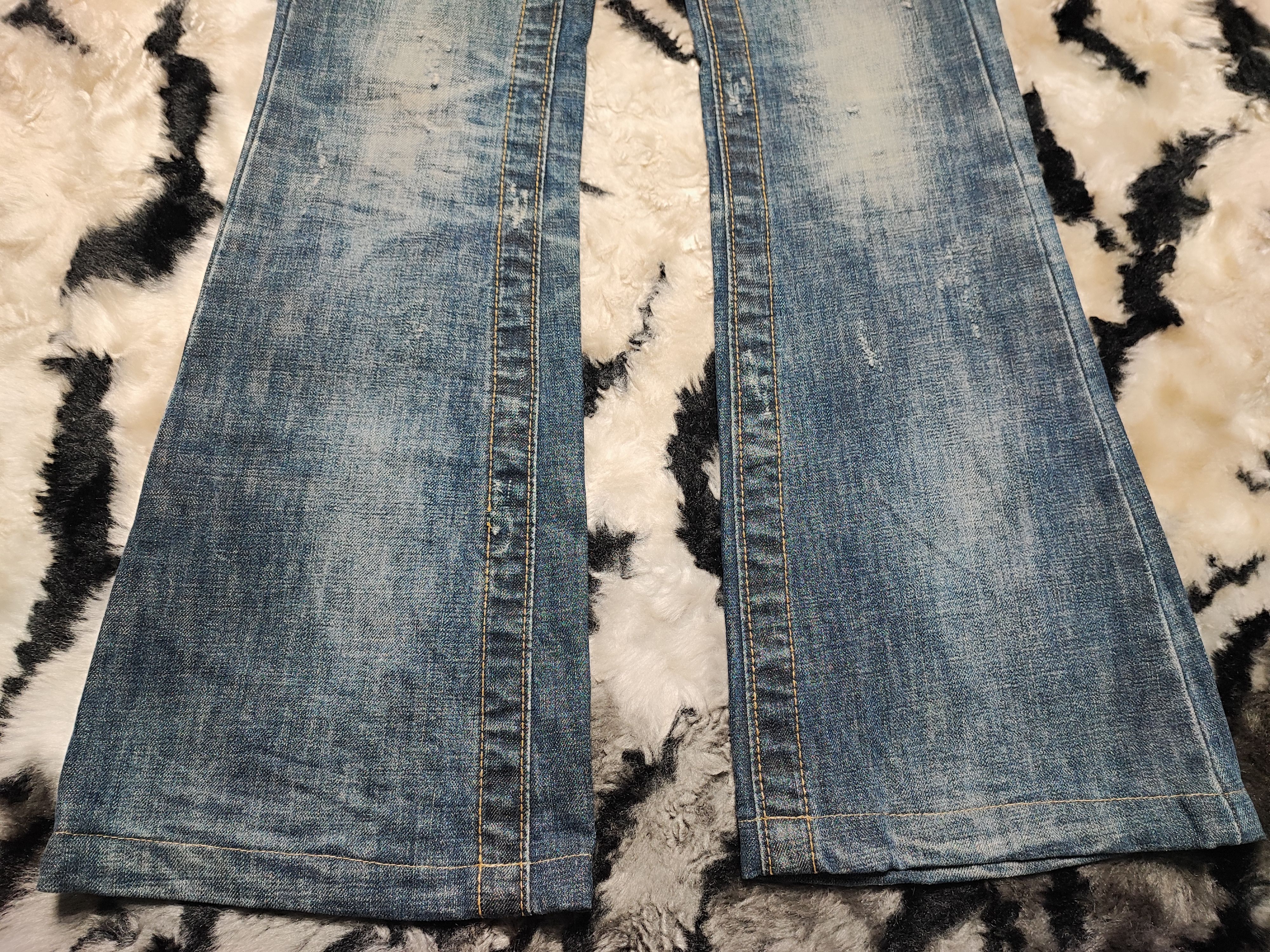 If Six Was Nine Vintage Japanese Flare Lolita Jeans Size 28" / US 6 / IT 42 - 3 Thumbnail