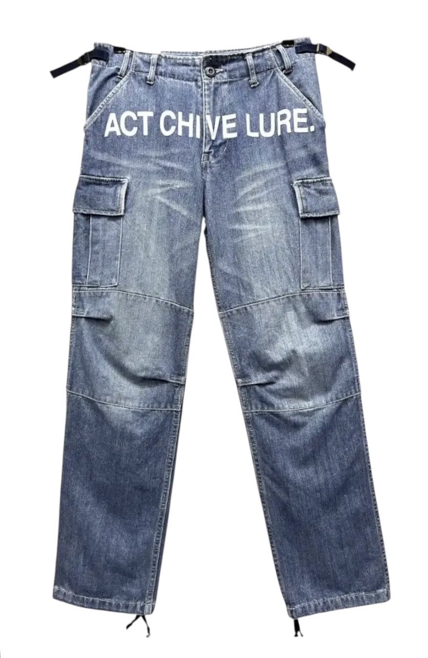 Art Comes First 💥DOPE🔥ACT CHIVE LURE. BY REDARK Double Knee Cargo Denim Size US 29 - 1 Thumbnail