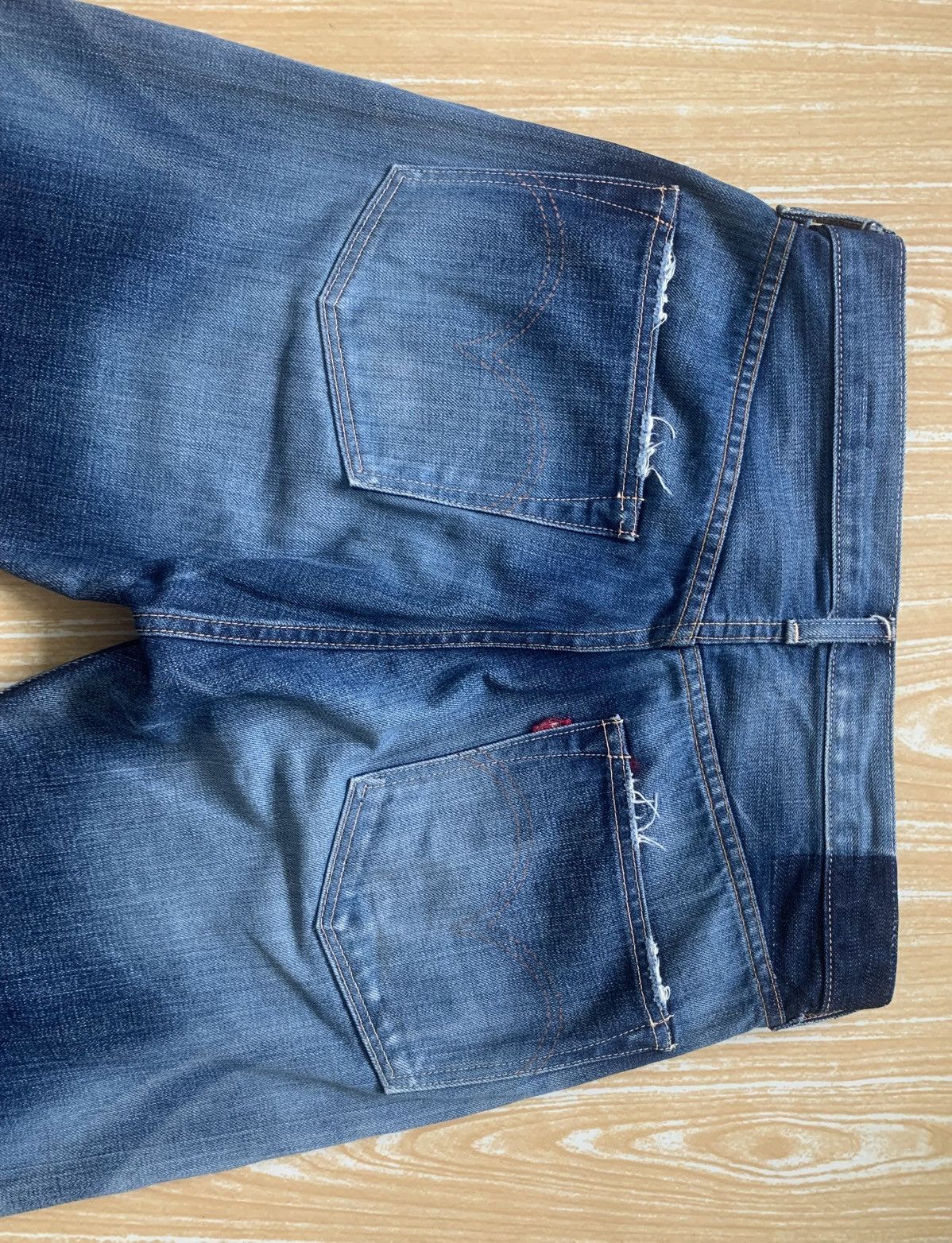 Levi's Distressed Levis Lot44501 WW2 Repro Selvedge Made In Japan Size US 30 / EU 46 - 15 Thumbnail