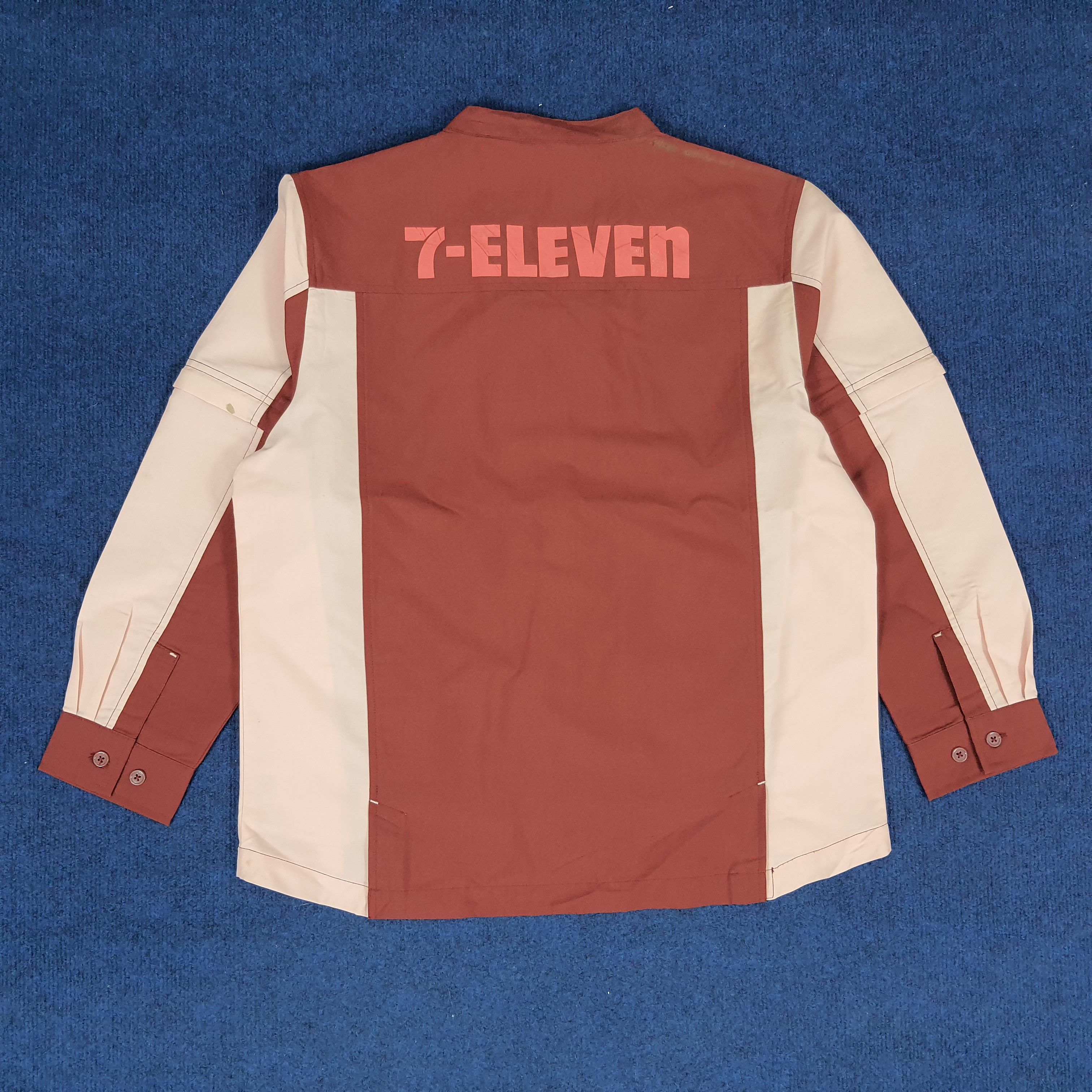 Japanese Brand × Vintage Vintage 7 Eleven Japanese Uniform Staff Shirt Size M / US 6-8 / IT 42-44 - 3 Thumbnail
