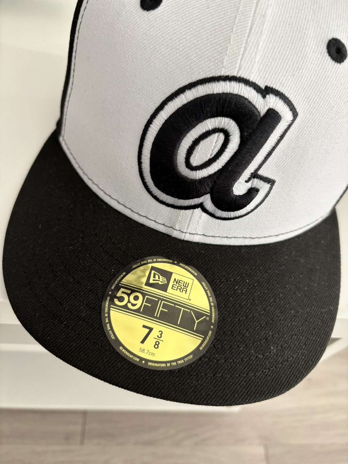 New Era Atlanta Braves Hank Aaron Fitted Hat Size ONE SIZE - 4 Thumbnail