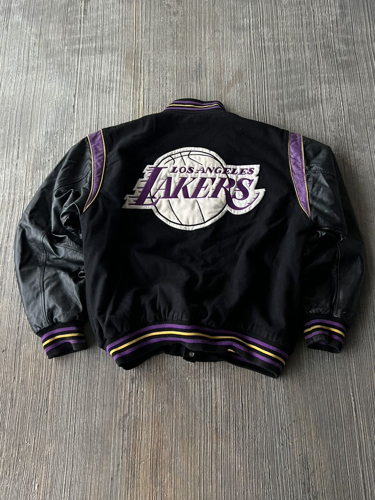 JH Design Vintage Jeff Hamilton Lakers Bomber Jacket Size US L / EU 52-54 / 3 - 4 Thumbnail