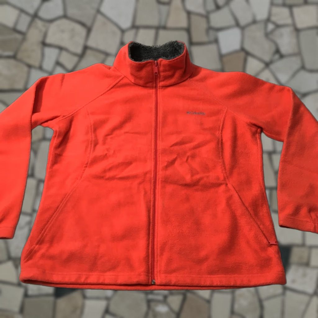 Pinko Columbia Jacket Womens XL Full Zip Long Sleeve Outdoors Fleece pink orange Size XL / US 12-14 / IT 48-50 - 1 Thumbnail