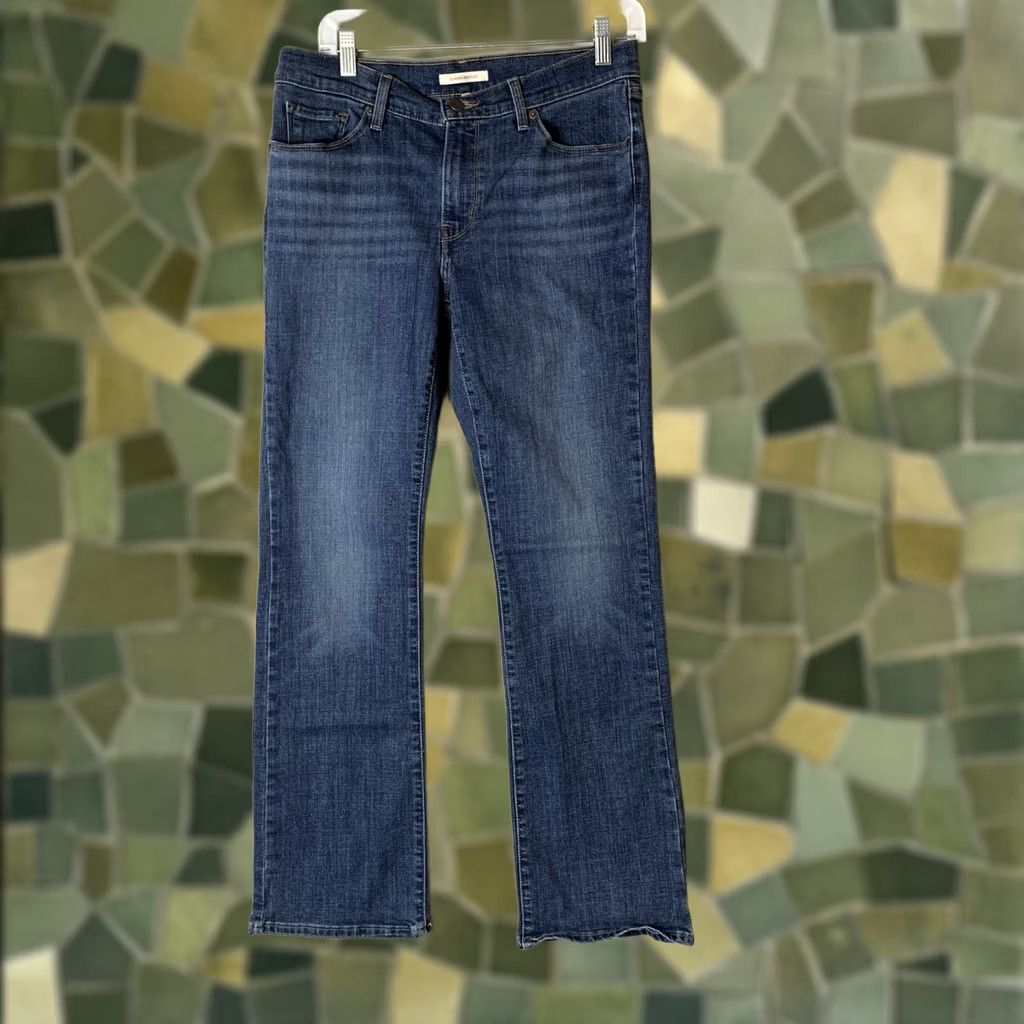 Levi's Levi's Jeans Womens 8 Blue Classic Bootcut Cowgirl Western Casual Denim Button Zip 5-Pocket Regular Size 30" / US 8 / IT 44 - 1 Thumbnail