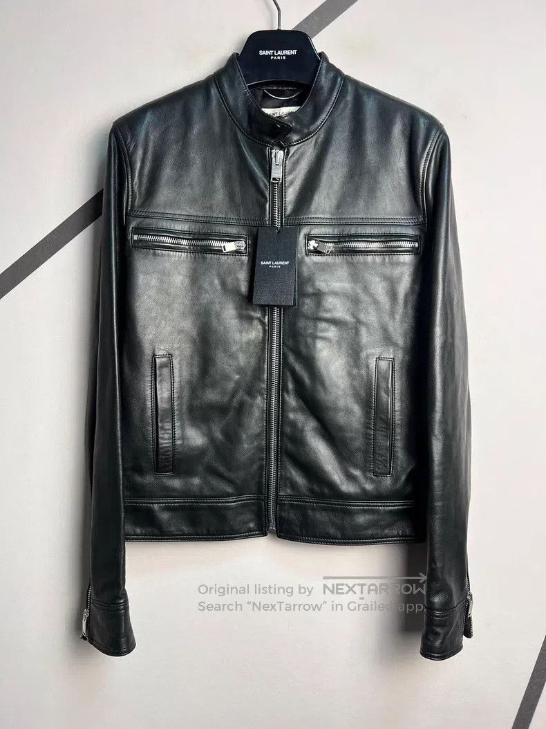 Saint Laurent Paris Saint Laurent Paris Stand Collar Double-Zip Lamb Leather J Size US M / EU 48-50 / 2 - 1 Thumbnail