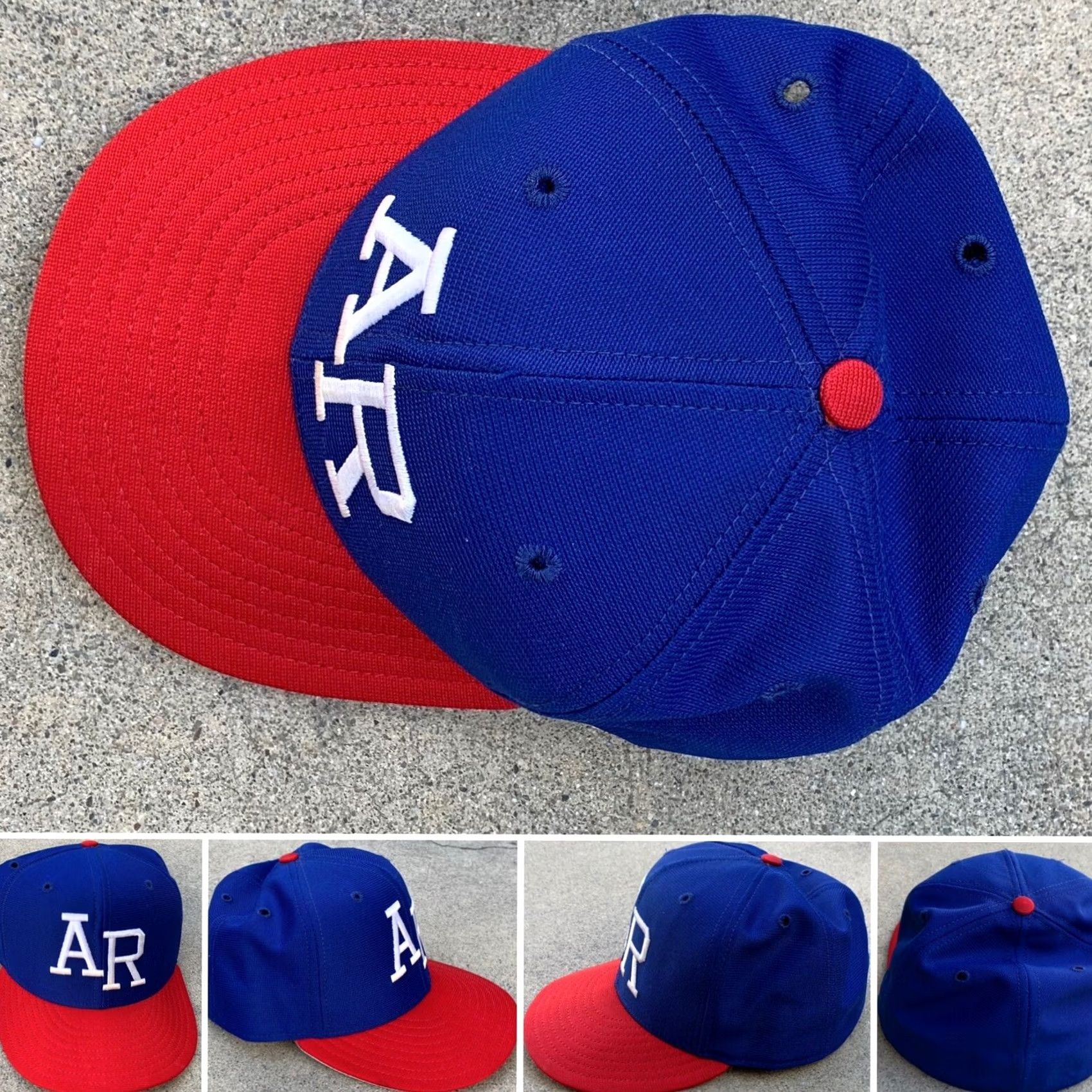 New Era New Era Pro Model USA baseball hat cap size 7 1/8 Red Blue AR Mens Size ONE SIZE - 6 Thumbnail