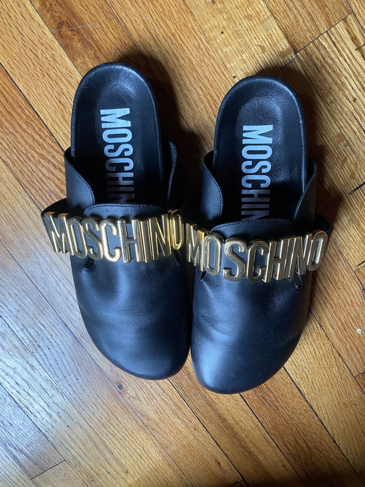 Moschino Moschino Calfskin Mules Size US 12.5 / EU 45-46 - 1 Thumbnail