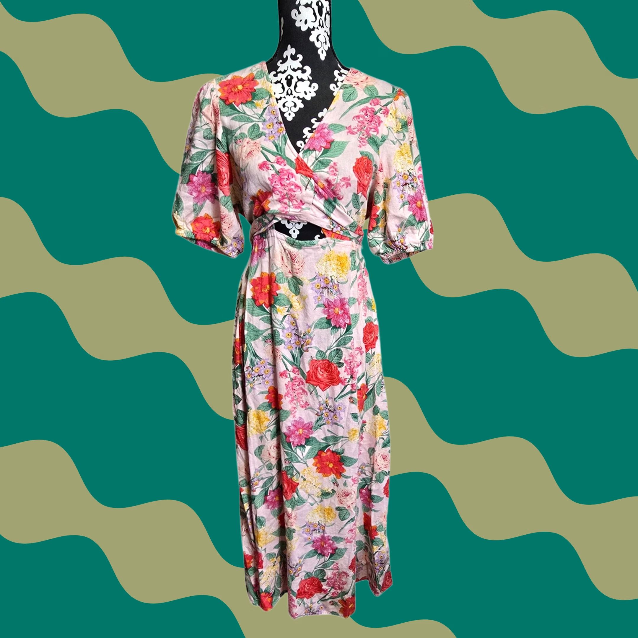women's resort dresses PAM DRESS Chic / Beautiful Years Dress To Impress Theme Size:2X - 34/35 pattern_Appliques