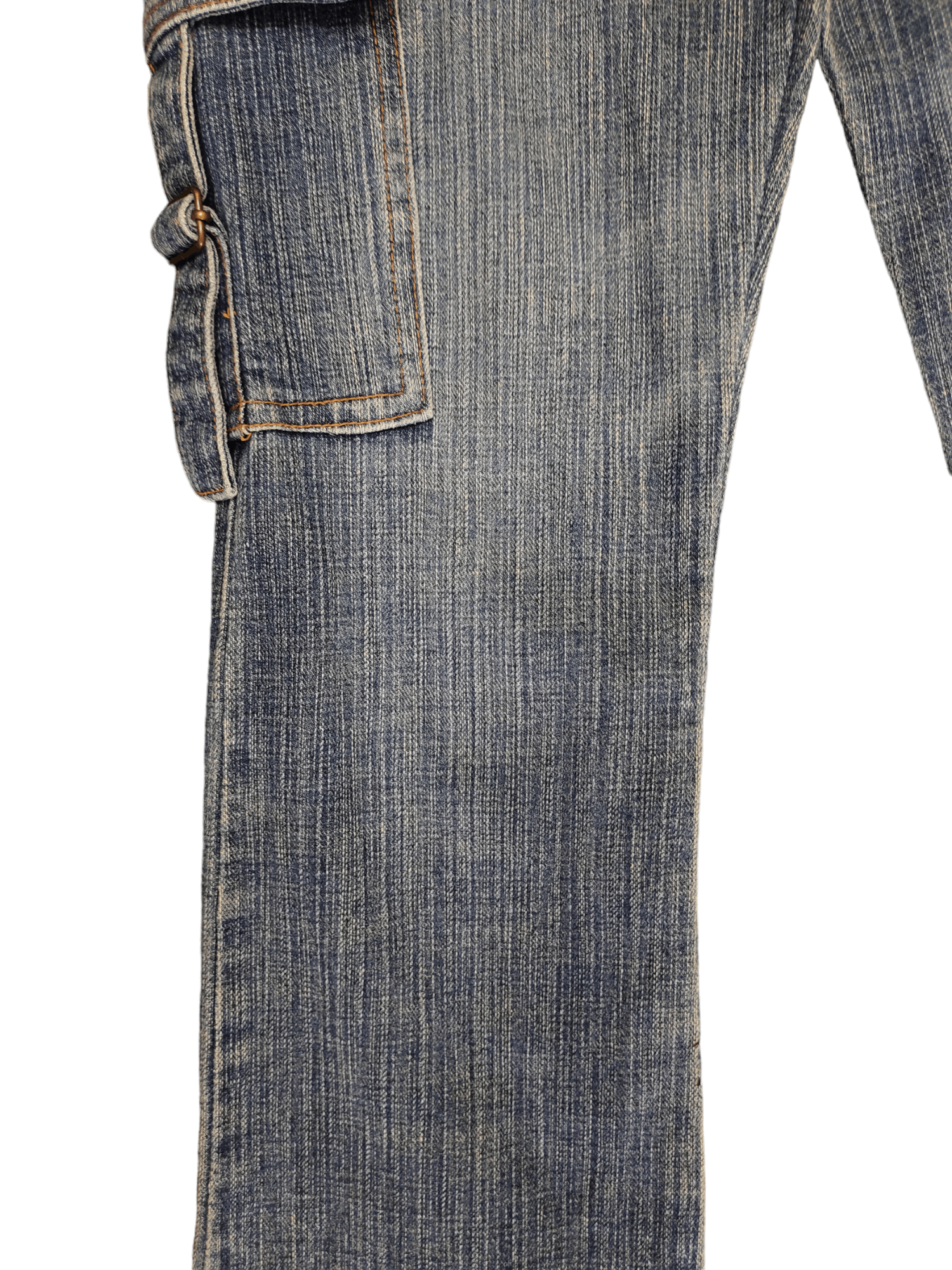 GOSTAR DE FUGA Flare Jeans Japan Cargo Faded Low Rise Boot Cut Y2k Goa Size US 27 - 7 Thumbnail
