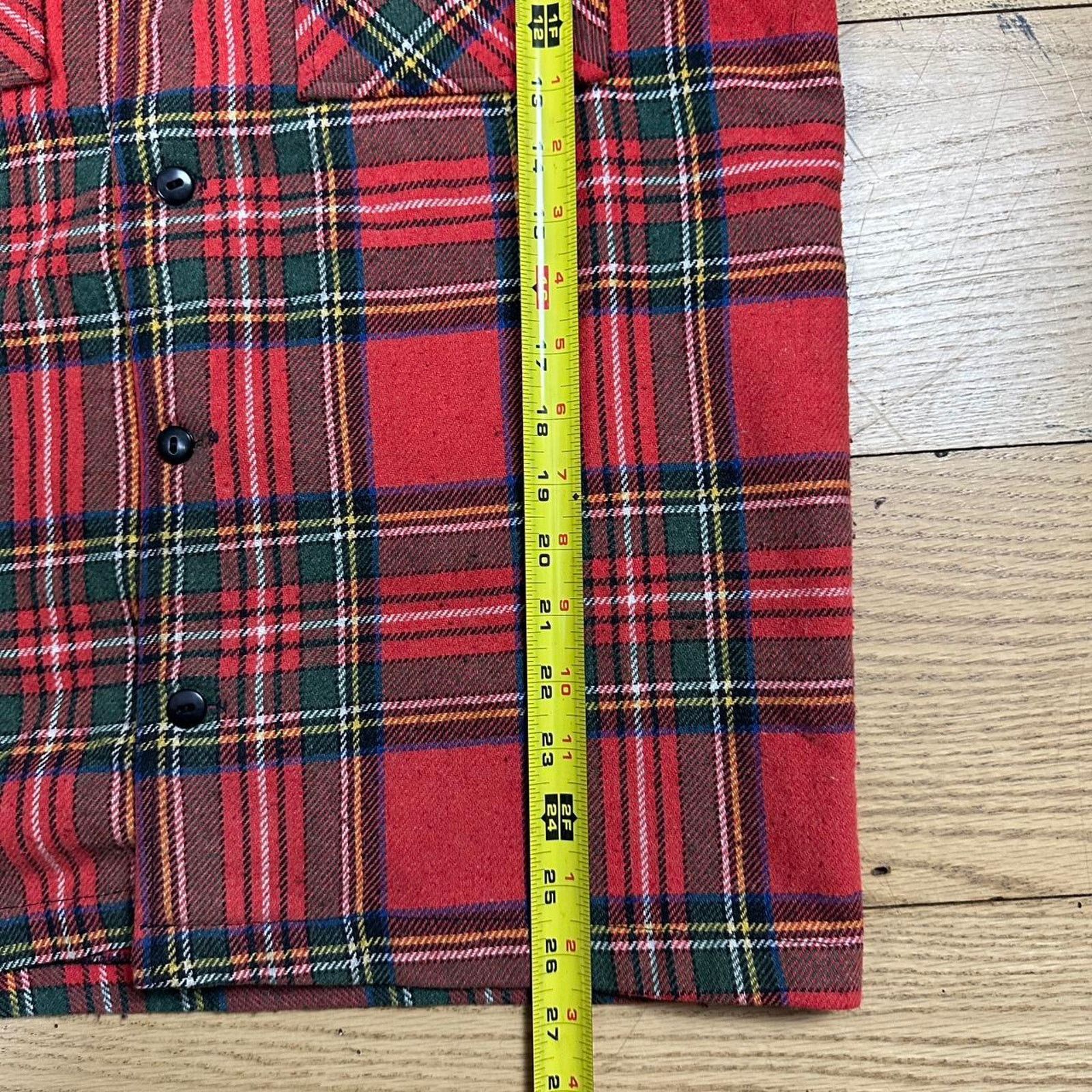 Vintage Vintage 70s plaid flannel shirt Size US L / EU 52-54 / 3 - 6 Thumbnail