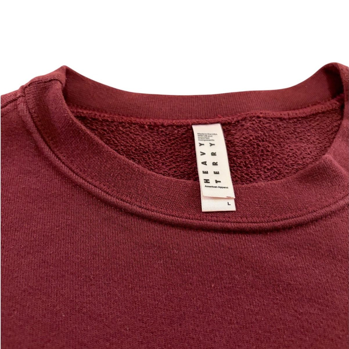 American Apparel American Apparel Classic Maroon Heavy Terry Top Size US L / EU 52-54 / 3 - 3 Thumbnail