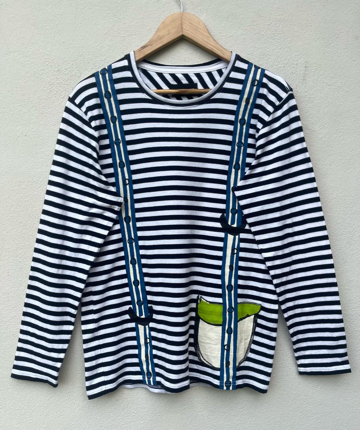 Issey Miyake × Japanese Brand × Tsumori Chisato Issey Miyake Tsumori Chisato Border Line Longsleeve Tee Size US M / EU 48-50 / 2 - 6 Thumbnail
