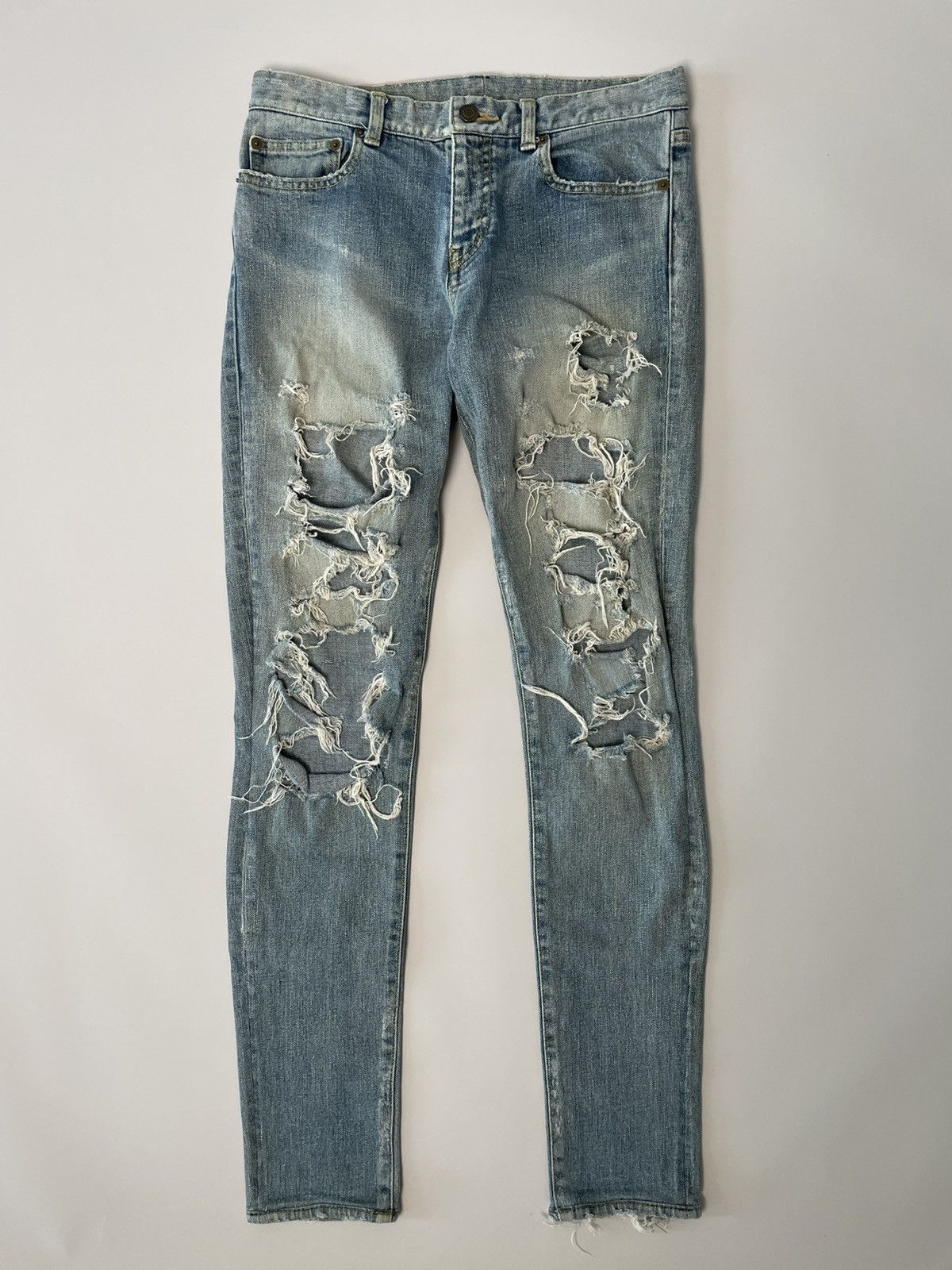 Saint Laurent Crash Denim | Grailed