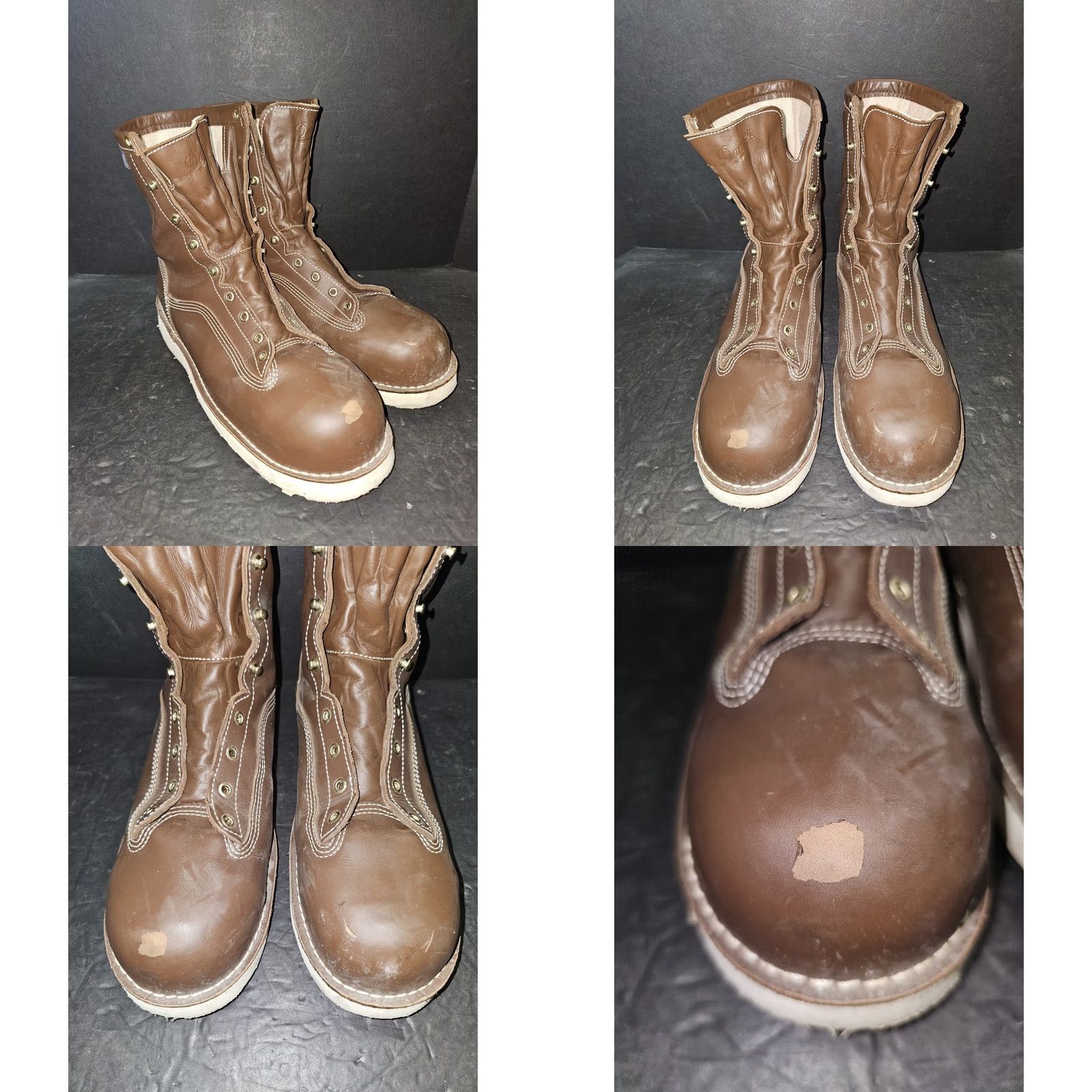 Danner Danner Signature 8" Power Foreman NMT Composite Toe Waterproof Work Boot Size 14 Mens Boots Brown Leather Waterproof Work Boot Size US 14 / EU 47 - 8 Thumbnail