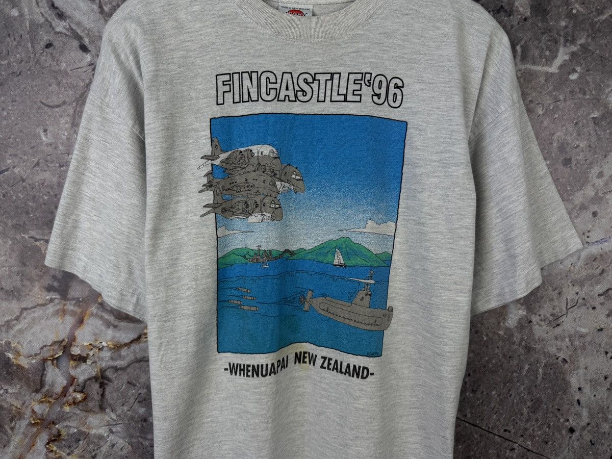 Vintage Mens 1996 Fincastle Whenuapai New Zealand Air Force T-Shirt Size US L / EU 52-54 / 3 - 4 Thumbnail