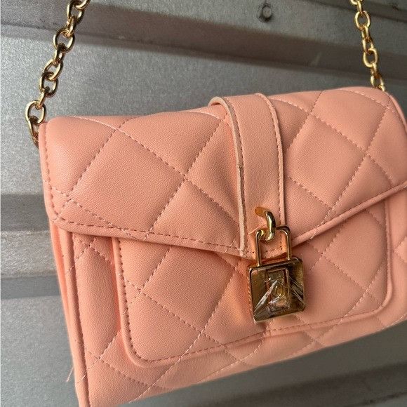 Bebe NWT BEBE KELLEN CROSSBODY PEACH BAG Size ONE SIZE - 2 Thumbnail
