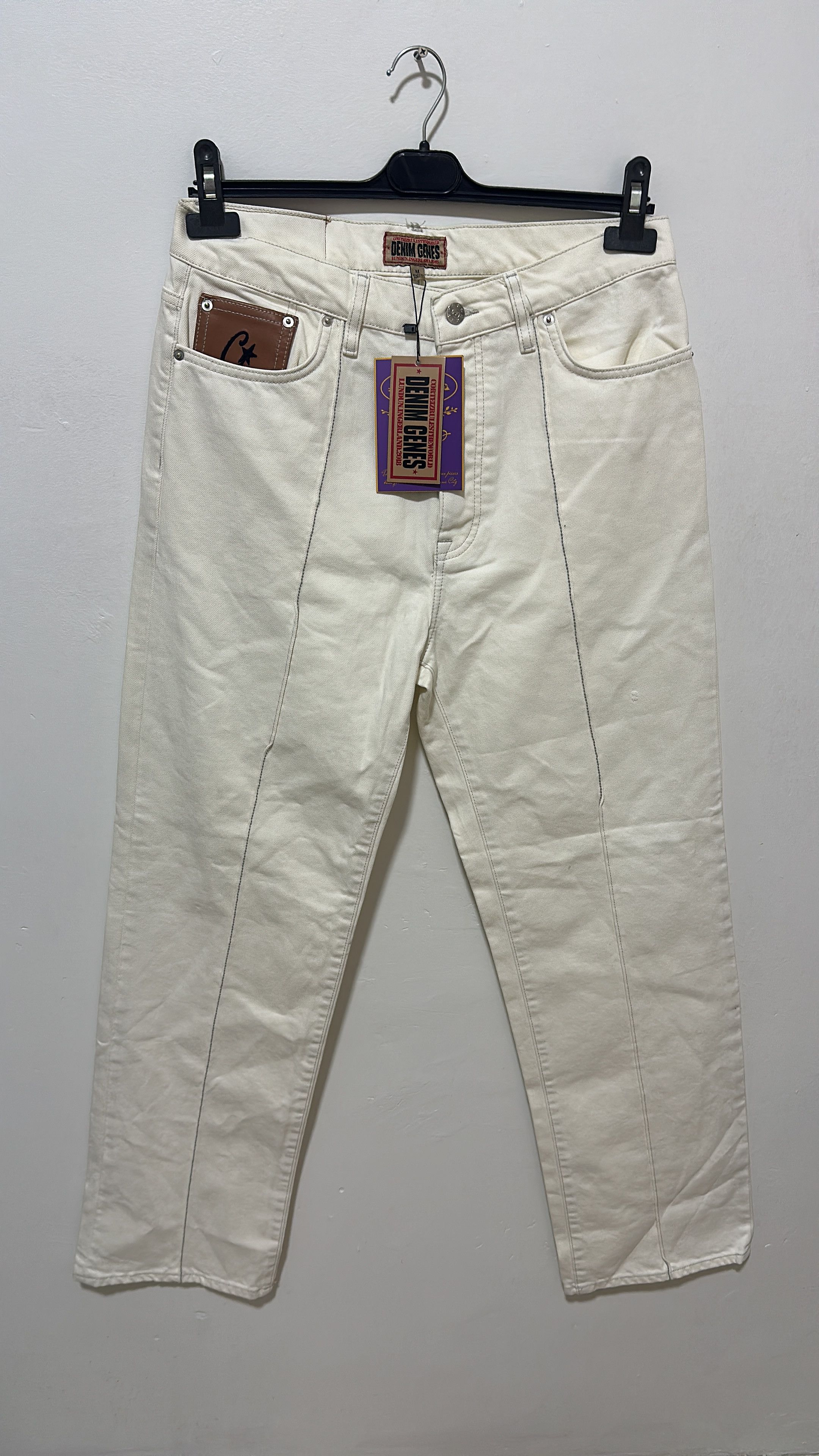 Corteiz Corteiz C-Star Stitch-Down Jeans Natural Size Medium Size US 32 / EU 48 - 1 Thumbnail