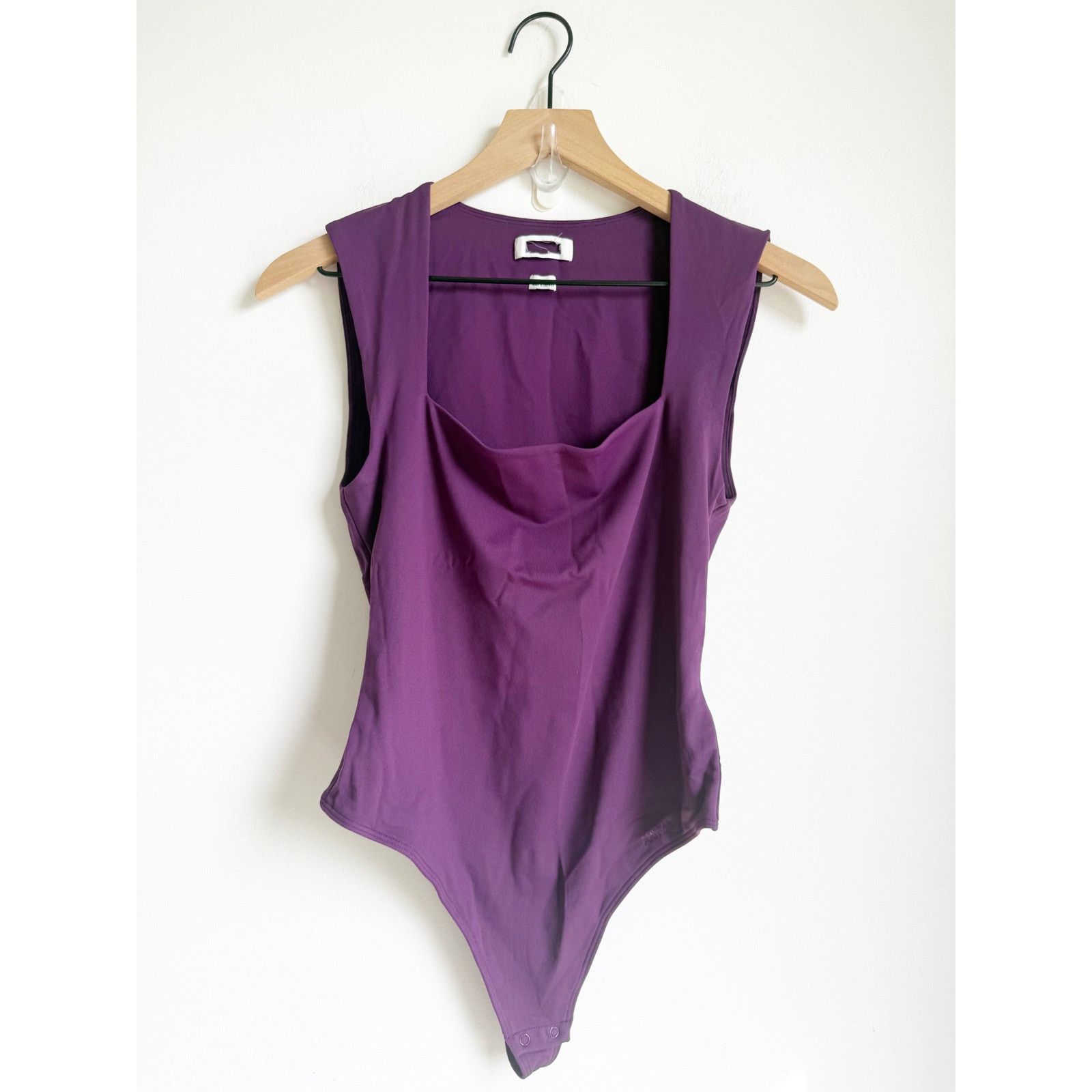 Aritzia NEW Aritzia Contour Esteem Square Neck Bodysuit Top Purple M Size M / US 6-8 / IT 42-44 - 1 Thumbnail