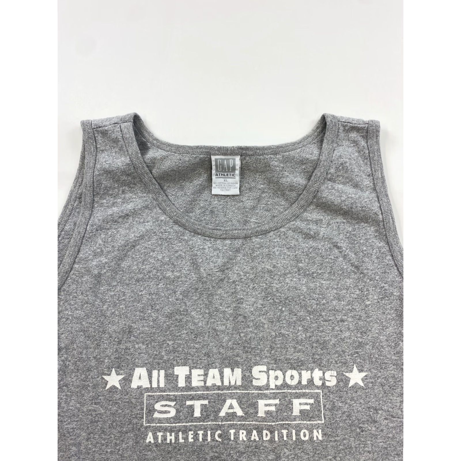 Gap Gap Tank Top Unisex Adults XL Gray Staff Employee Rare Kanye Sports Pullover Athletic Shirt Size US XL / EU 56 / 4 - 2 Thumbnail