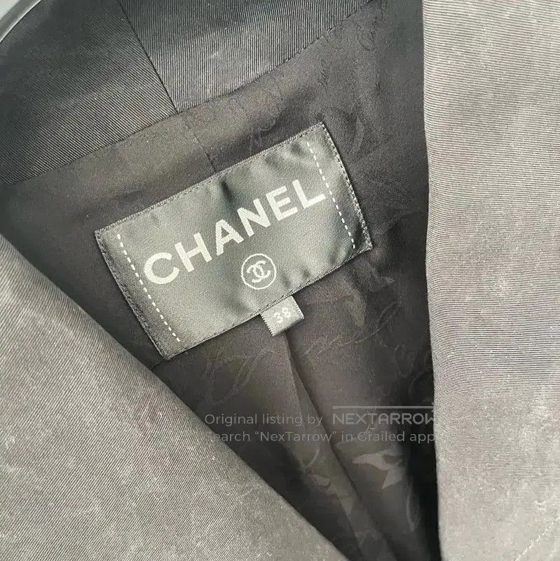 Chanel Chanel Black Silk Men's Spring Autumn Jacket . Size US XS / EU 42 / 0 - 3 Thumbnail