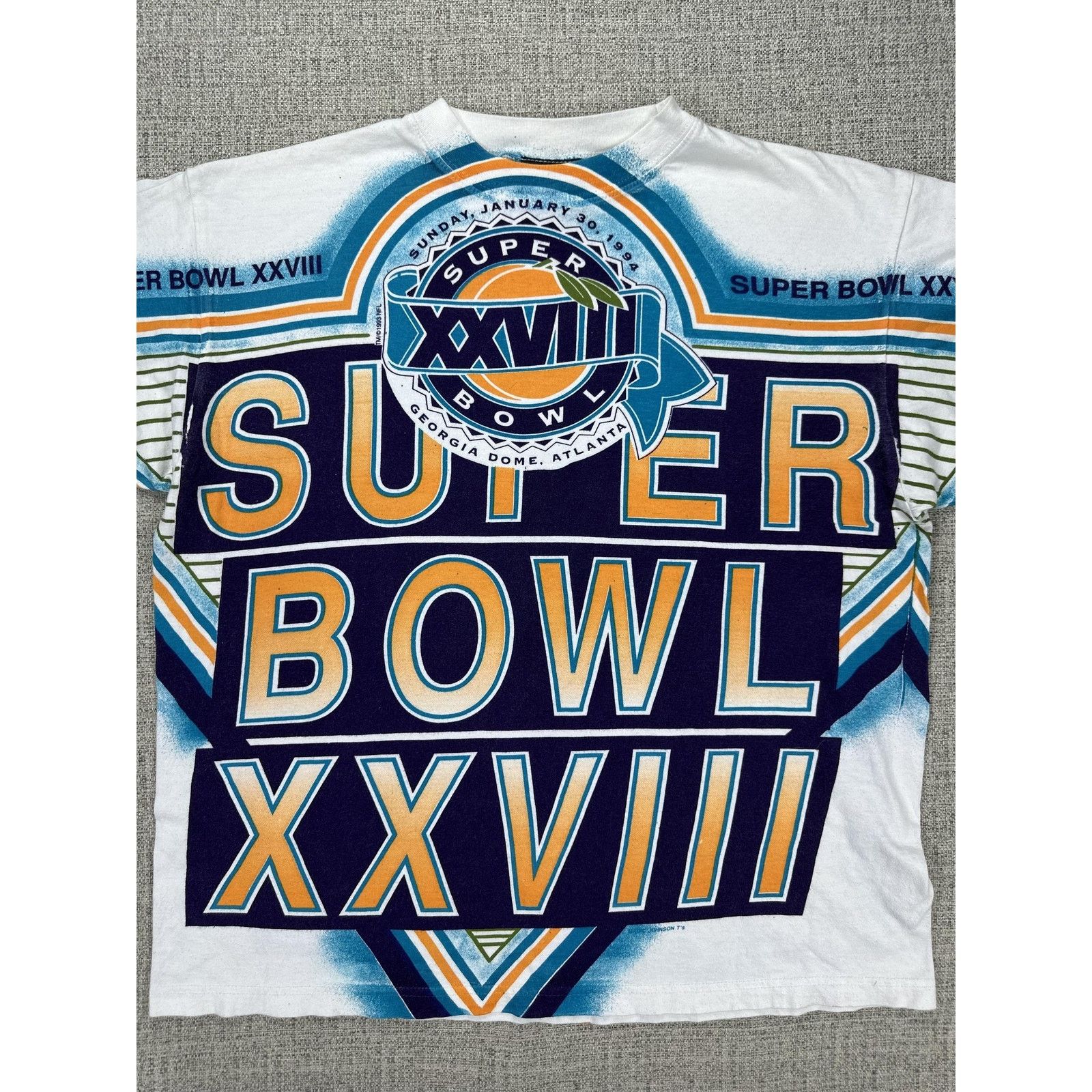 Other Super Bowl XXVIII Shirt Sz L Magic Johnson 1994 Cowboys AOP Size US L / EU 52-54 / 3 - 2 Thumbnail