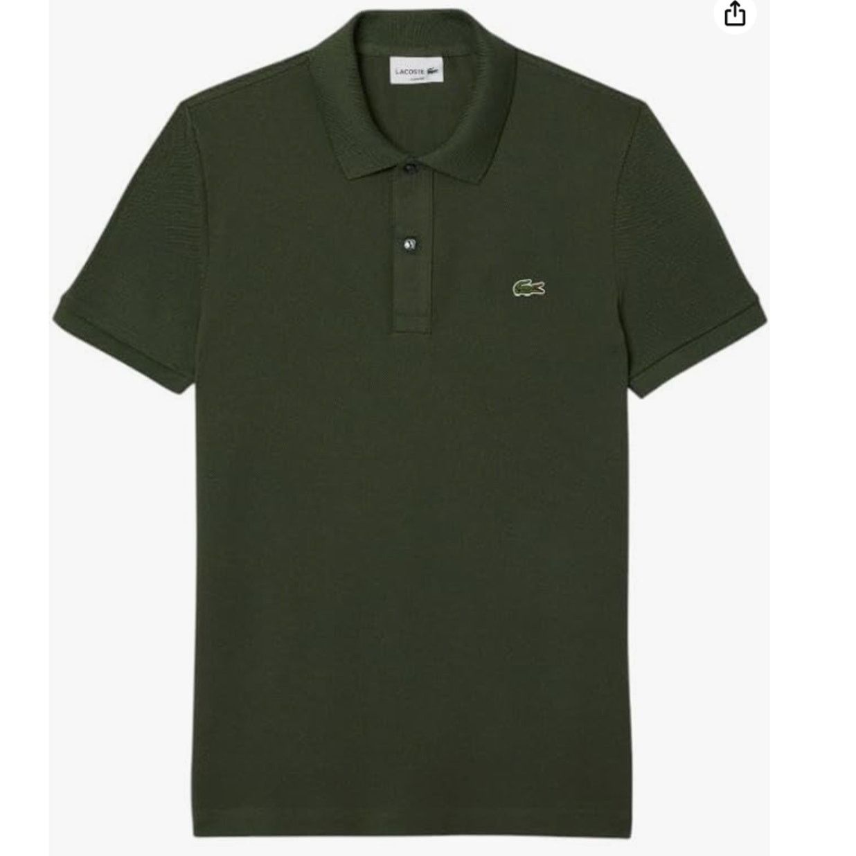 Lacoste Lacoste Men's Short Sleeve Classic Pique Polo Shirt Green L Size US XL / EU 56 / 4 - 1 Thumbnail