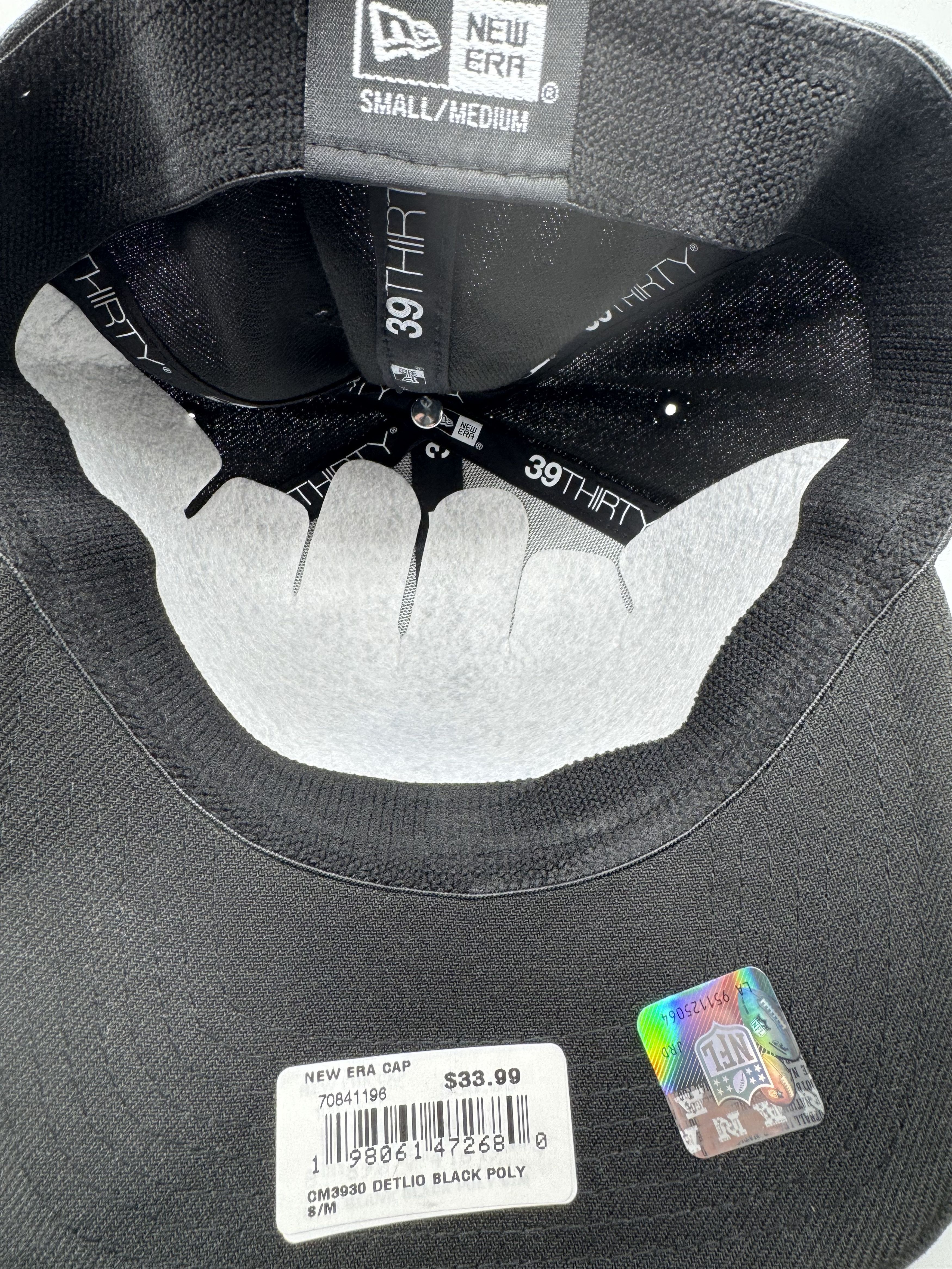 New Era New Era Detroit Lions Black Hat Cap Size Small-Medium New Size ONE SIZE - 6 Thumbnail
