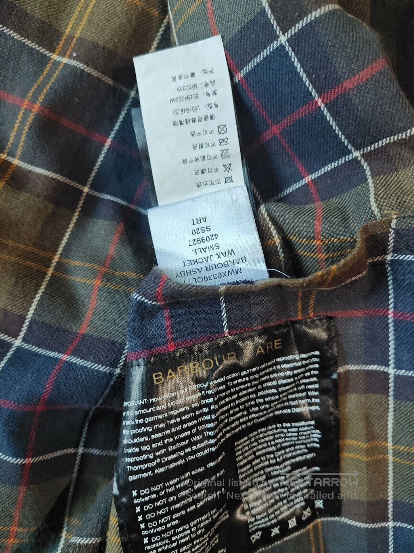 Barbour Barbour Ashby Wax Jacket. Size US S / EU 44-46 / 1 - 5 Thumbnail