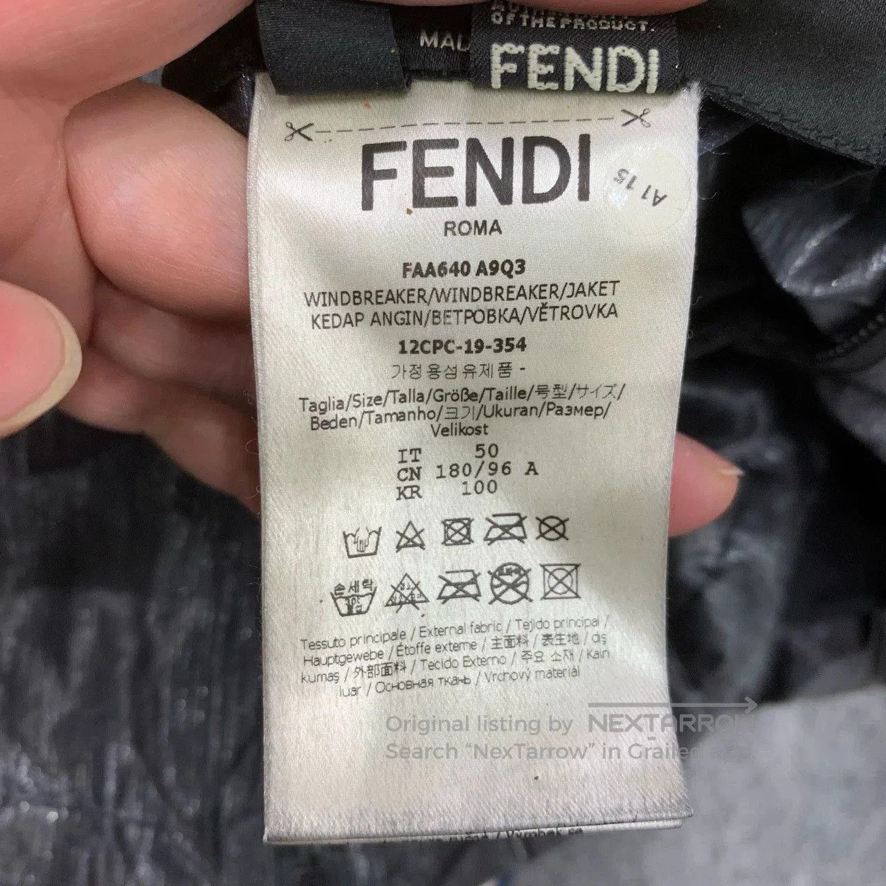 Fendi fendi metallic nylon zip. Size US L / EU 52-54 / 3 - 5 Thumbnail