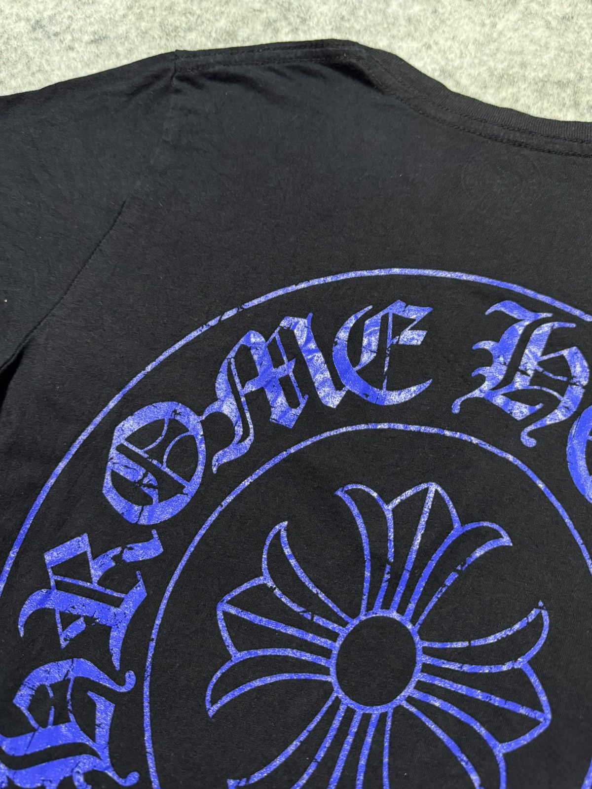 Chrome Hearts LIKE NEW! RARE! BLUE HORSESHOE SCROLL Size S / US 4 / IT 40 - 6 Thumbnail