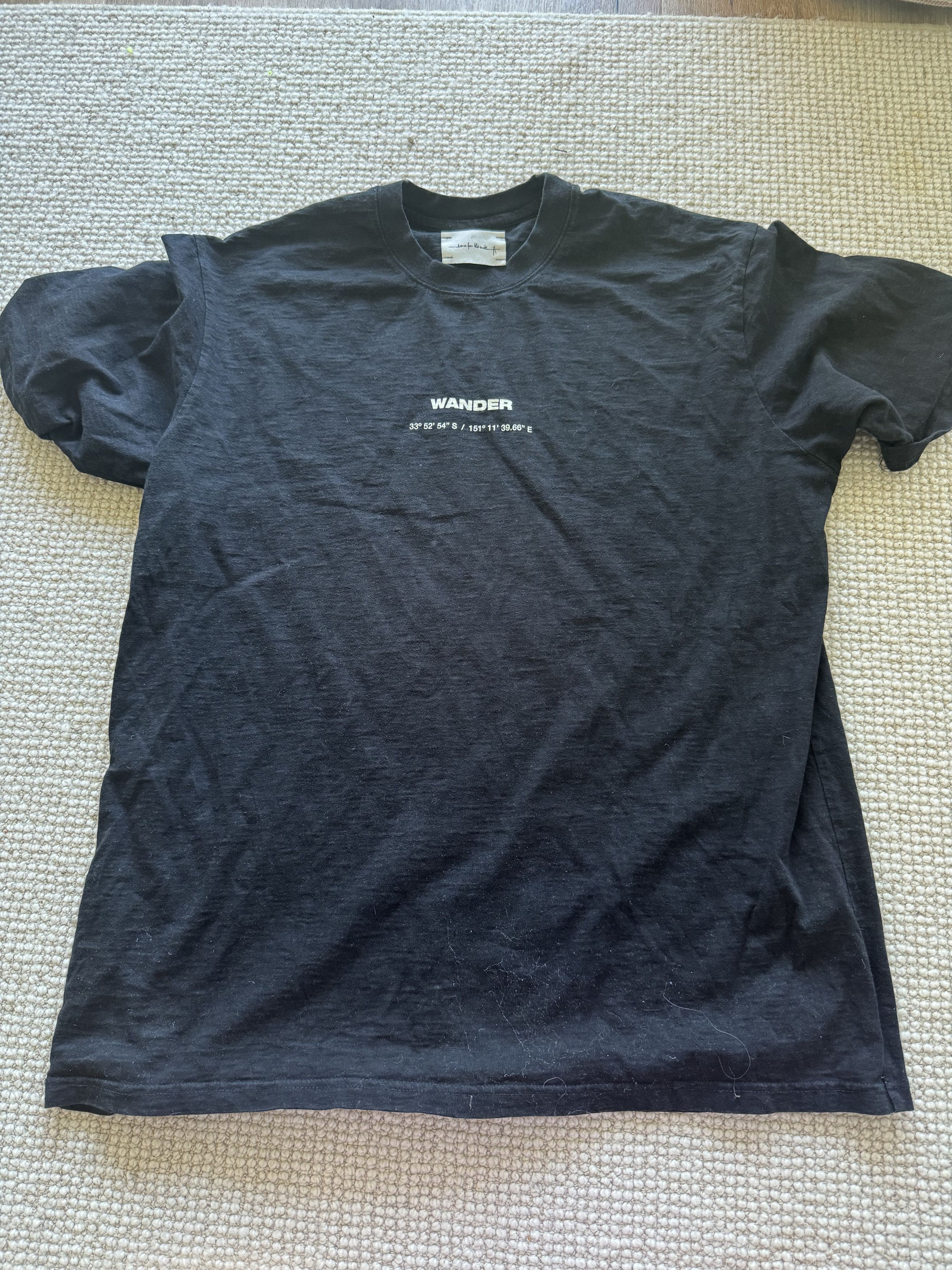 image of Song For The Mute Wander Tee in Black, Men's (Size Medium)