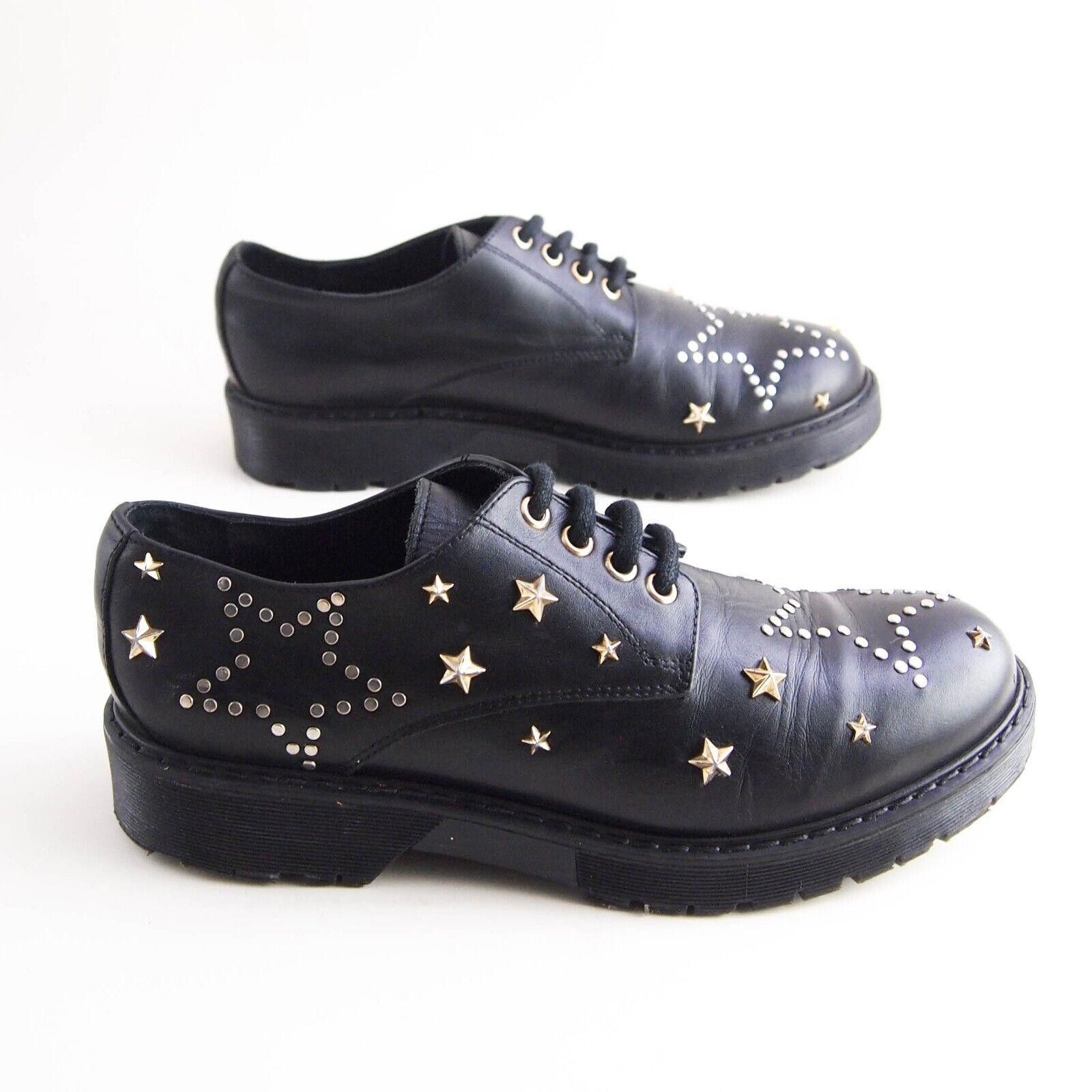 Designer Stokton Derby Studded Black Leather Womens EU 40 US 10 Size US 10 / IT 40 - 5 Thumbnail
