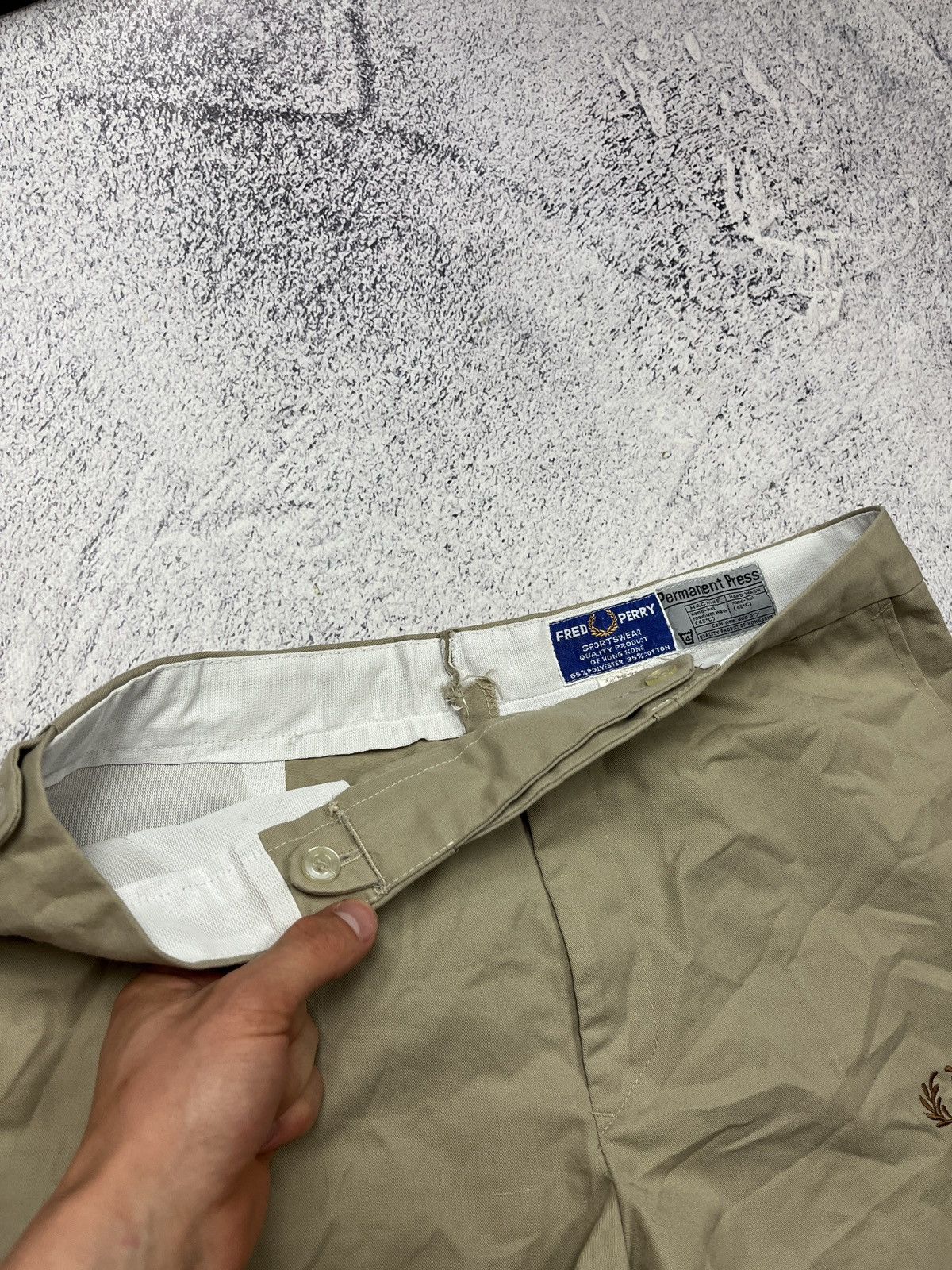 Fred Perry Vintage 80’s 90’s Fred Perry Casual Shorts Hong Kong Rare Size 34" / US 12 / IT 48 - 7 Thumbnail